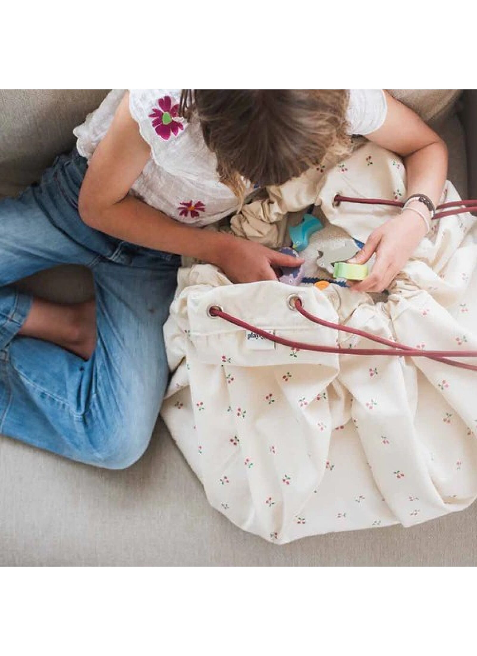 PLAY MAT-STORAGE BAG CHERRY CHERRY