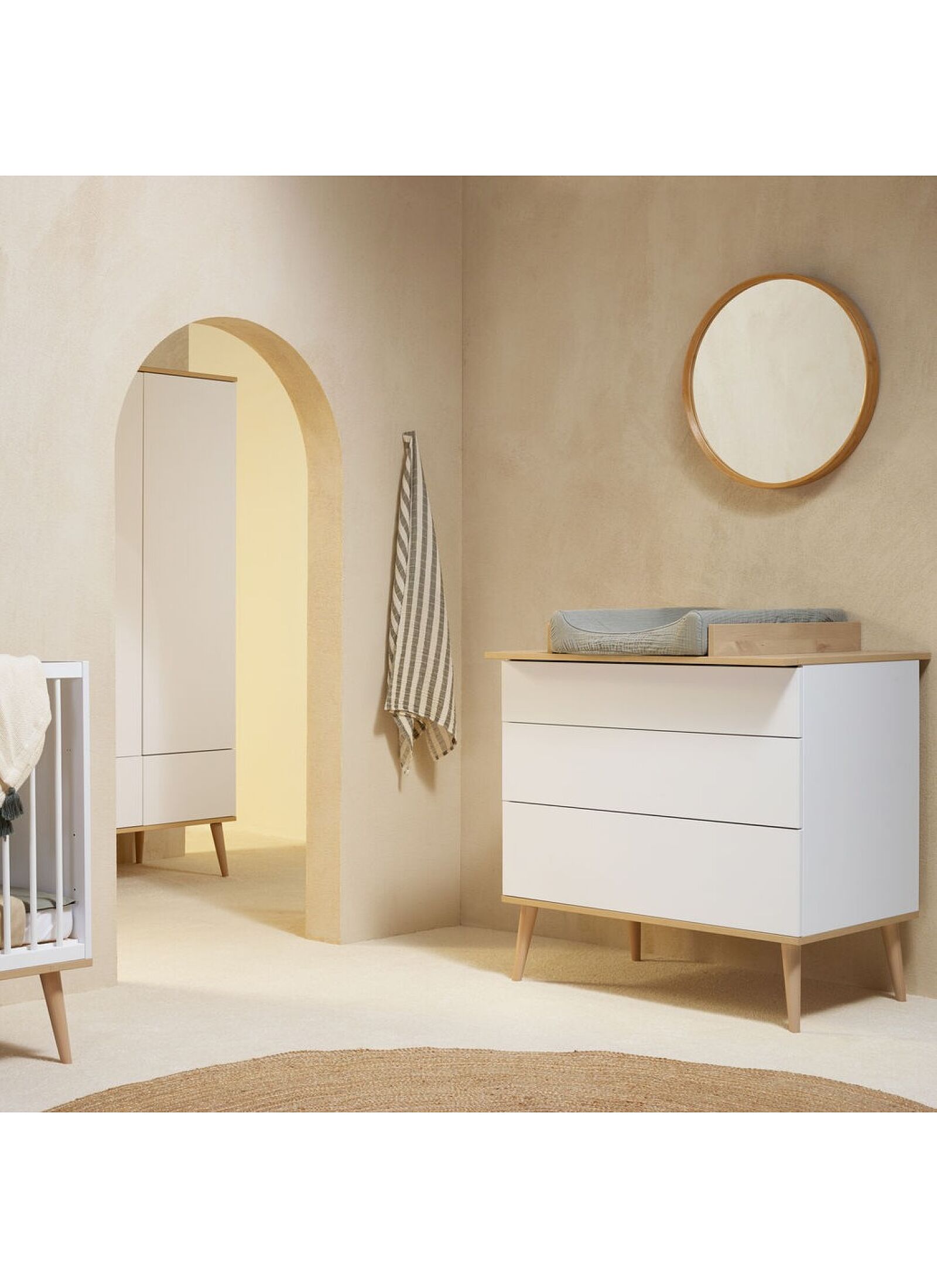 DRAWER FLOW WHITE &AMP; OAK