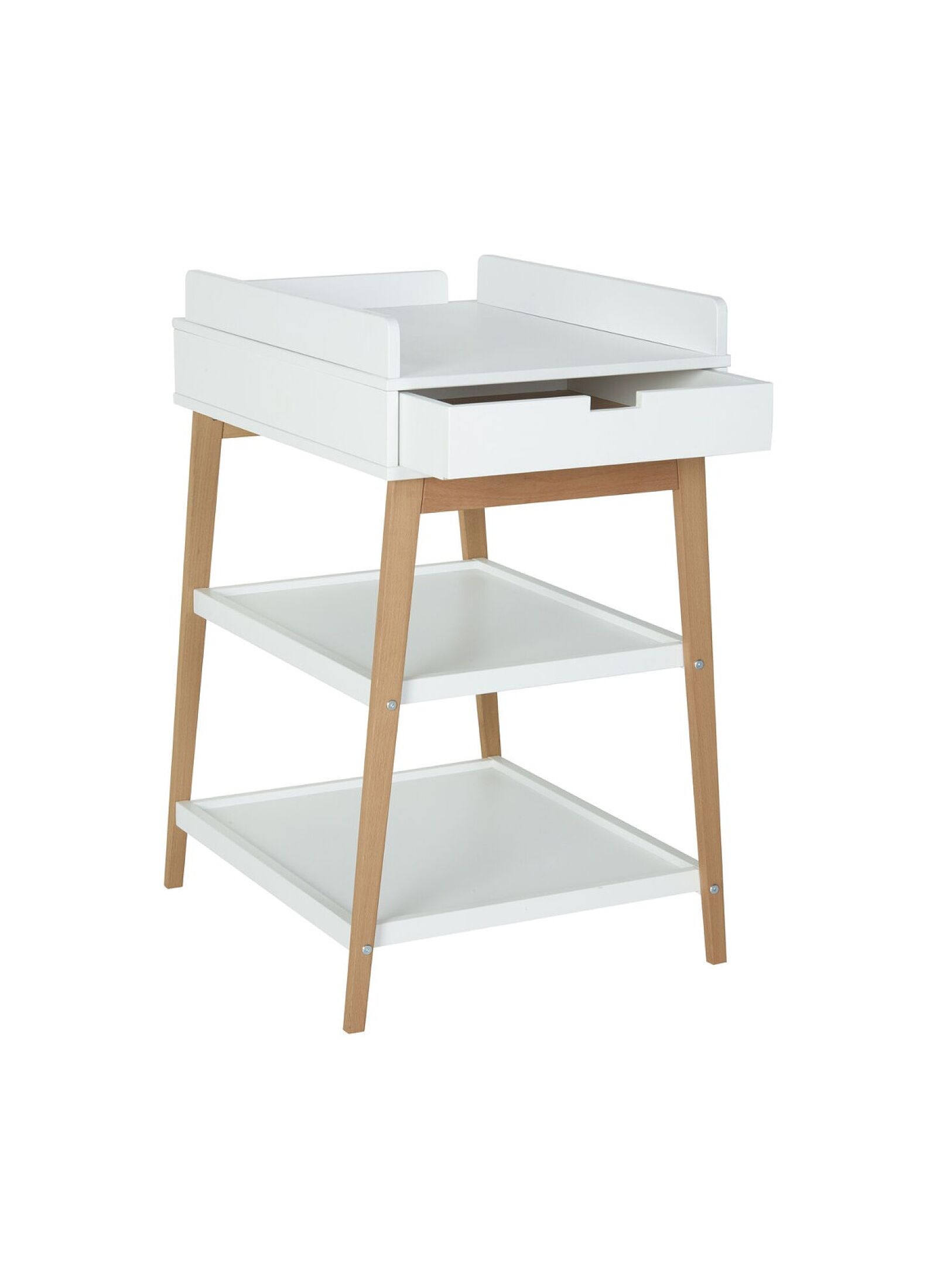 CHANGING TABLE WITH DRAWER HIP WHITE/NATURAL