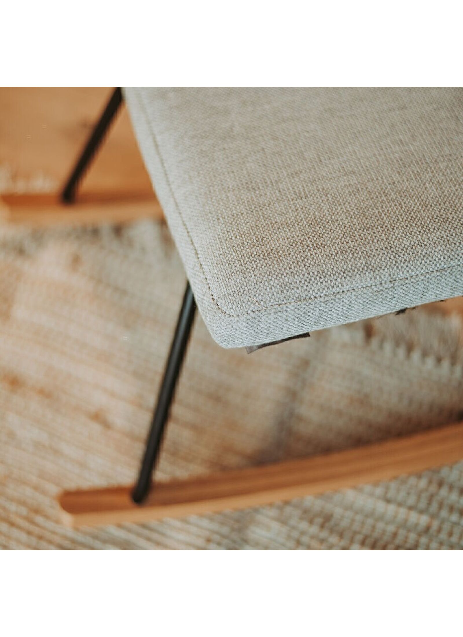 HOCKER FOR ROCKER DE LUXE SAND GREY