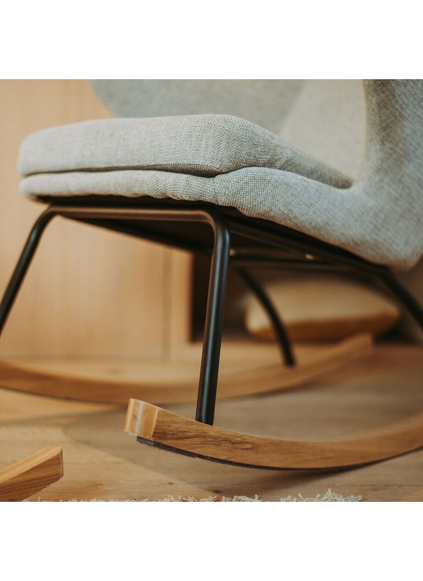 ROCKING ADULT CHAIR DE LUXE SAND GREY