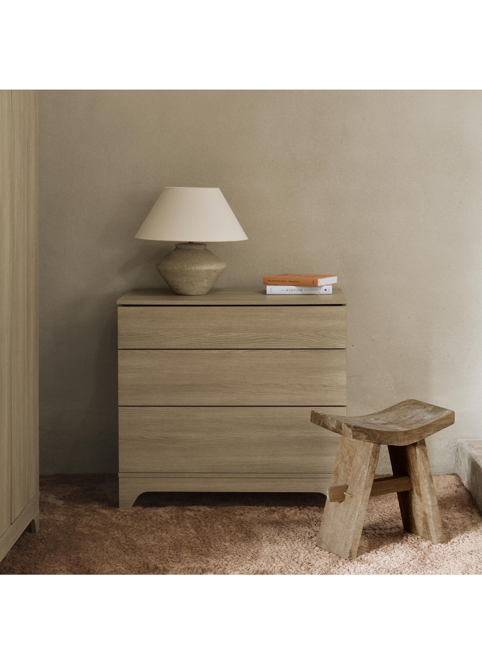 CRIB, DRAWER AND EXTENSION CHANGER UNIT SET TSUGI HONEY ASH