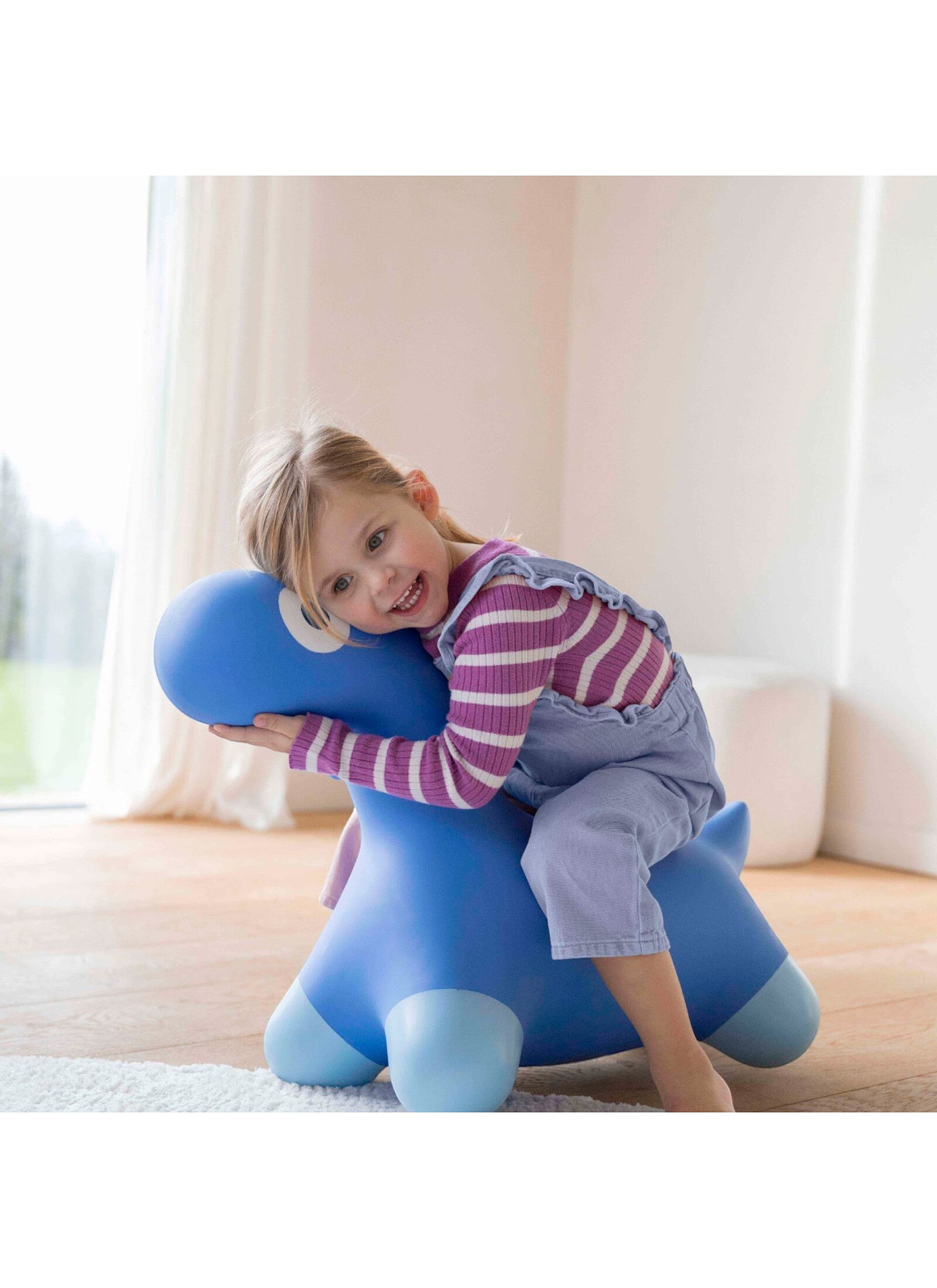 INFLATABLE ANIMAL DINOSAUR BLUE
