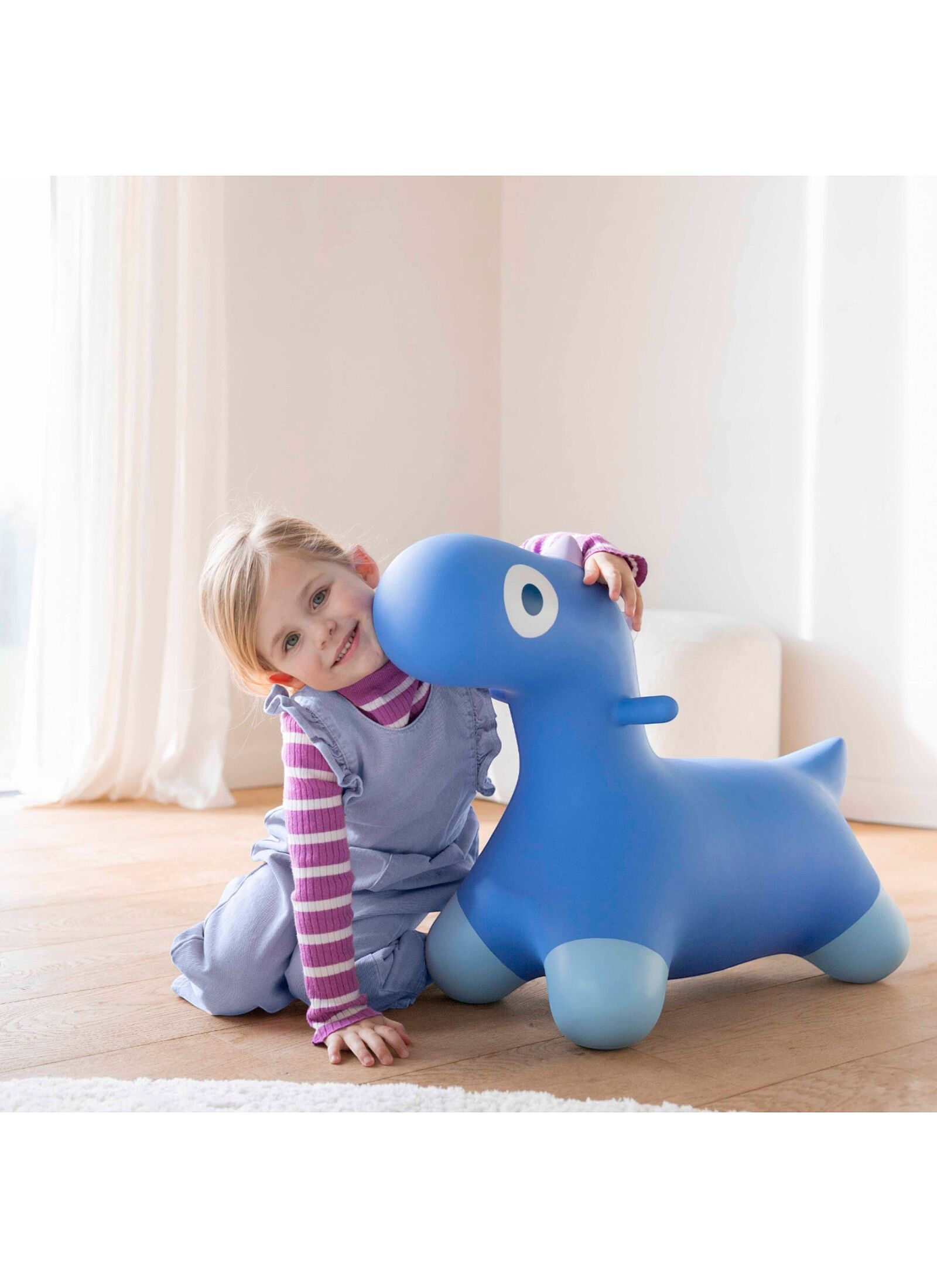 INFLATABLE ANIMAL DINOSAUR BLUE