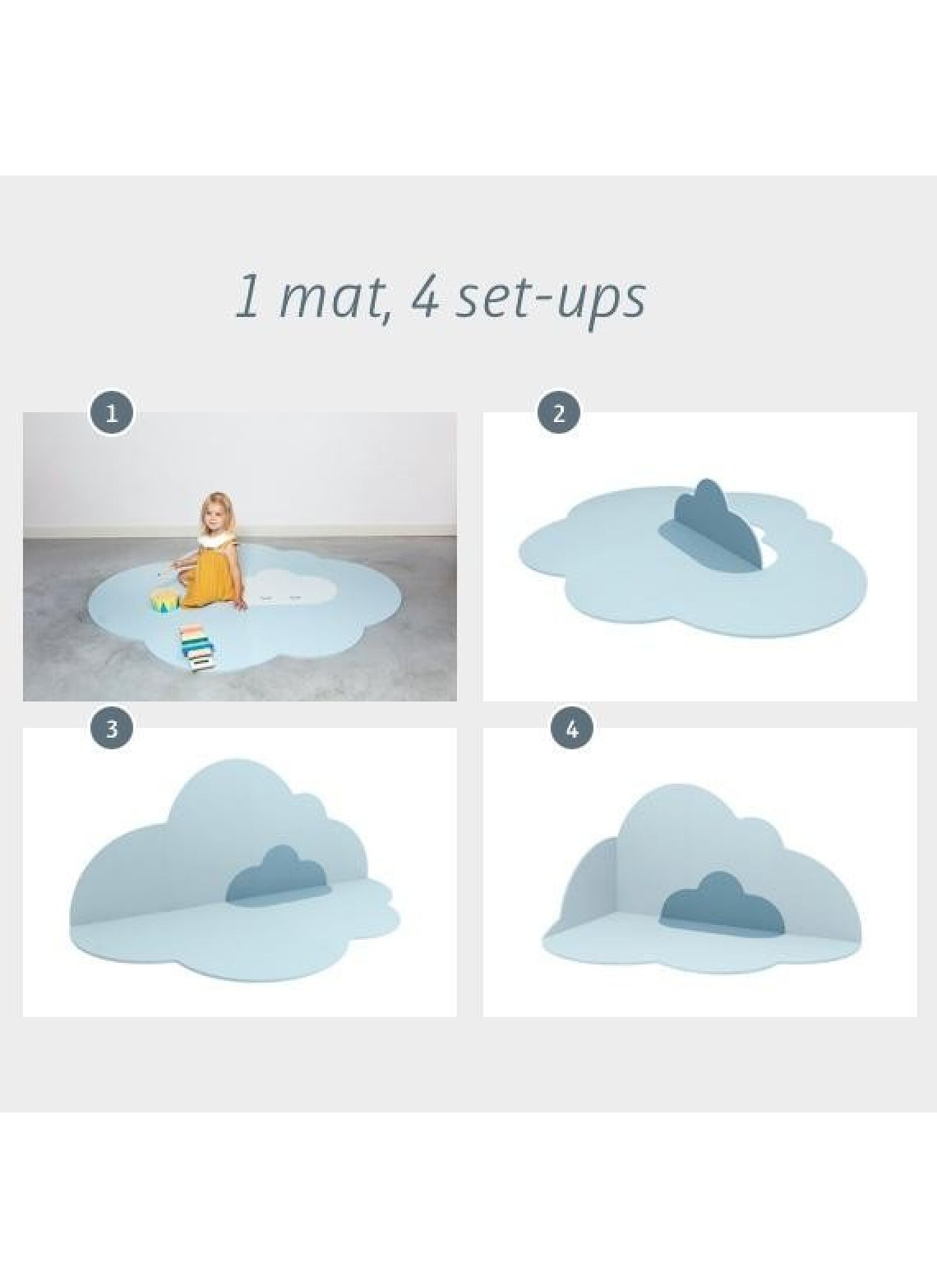 PLAY MAT LARGE CLOUD MINT