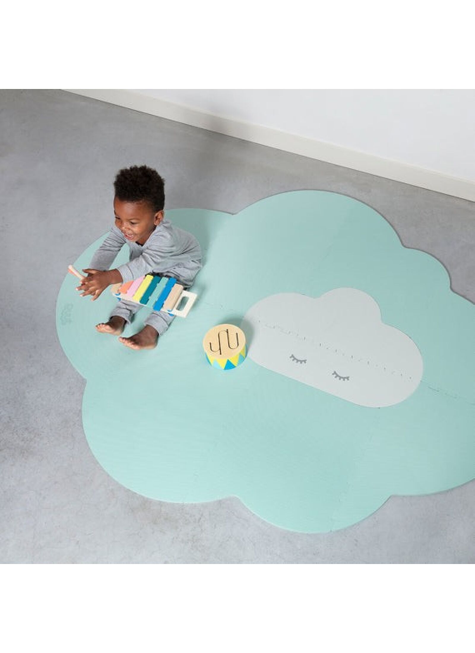 PLAY MAT LARGE CLOUD MINT