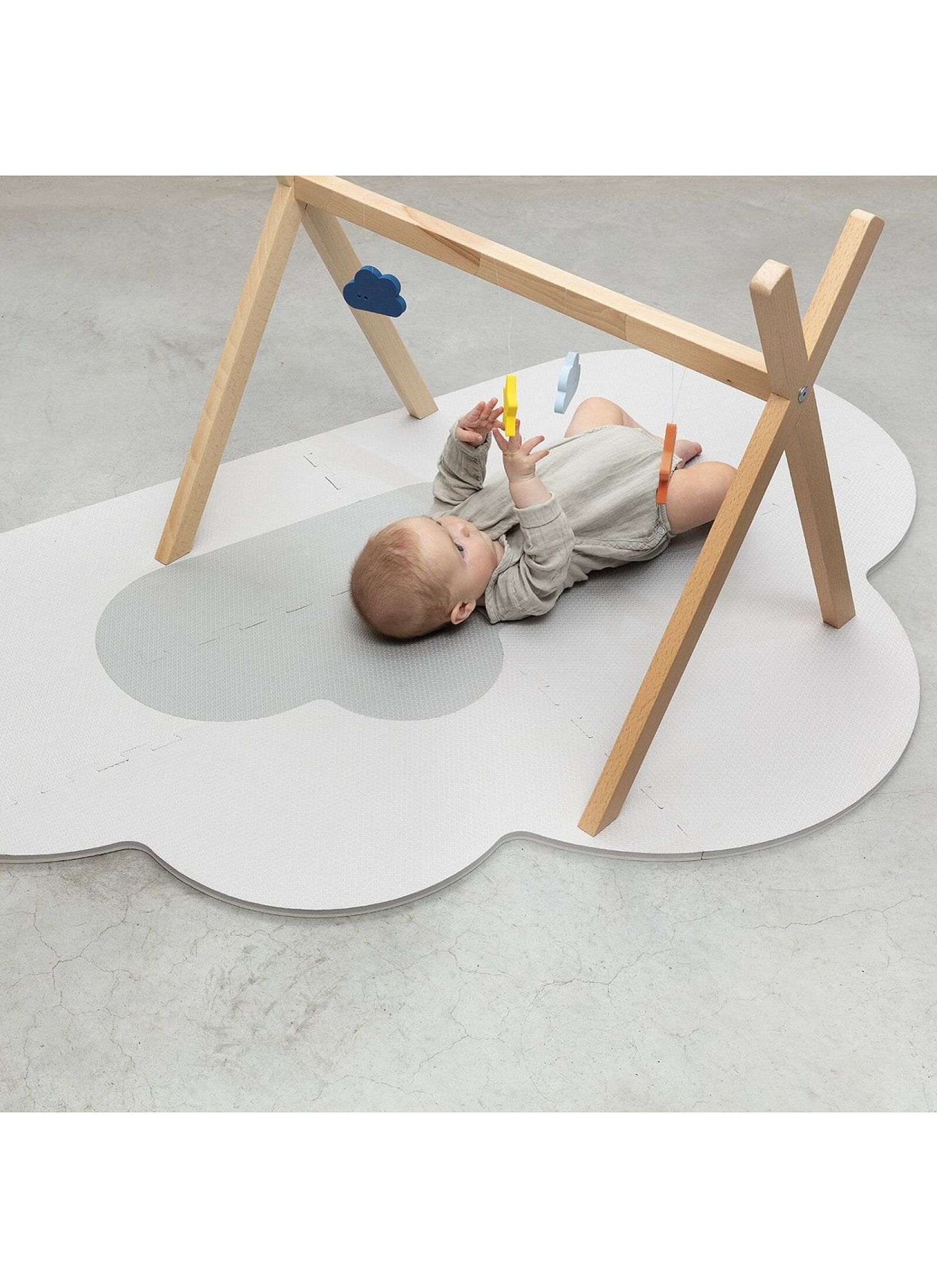 PLAY MAT SMALL CLOUD GREY