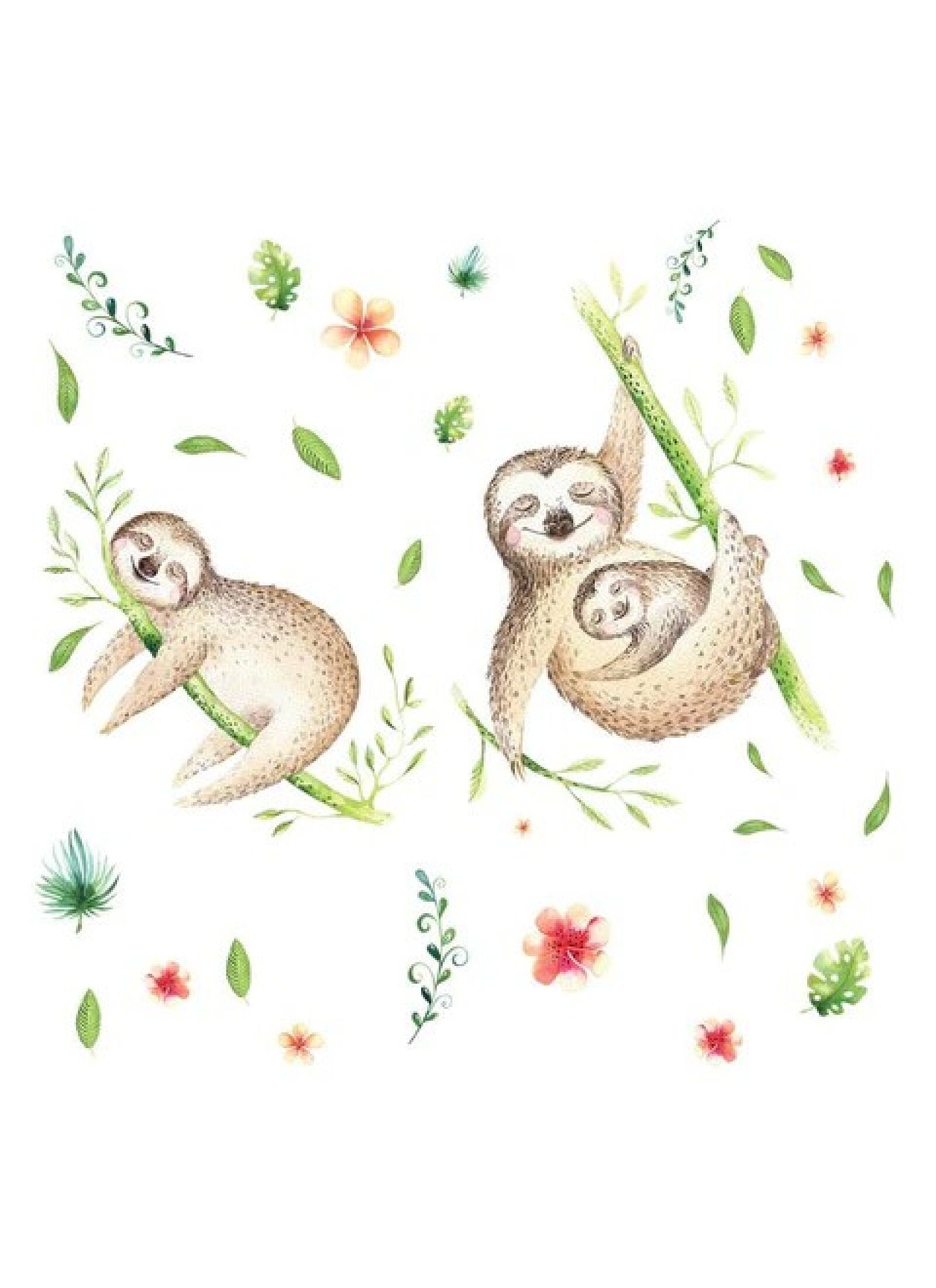 WALL STICKERS LAZY SLOTH