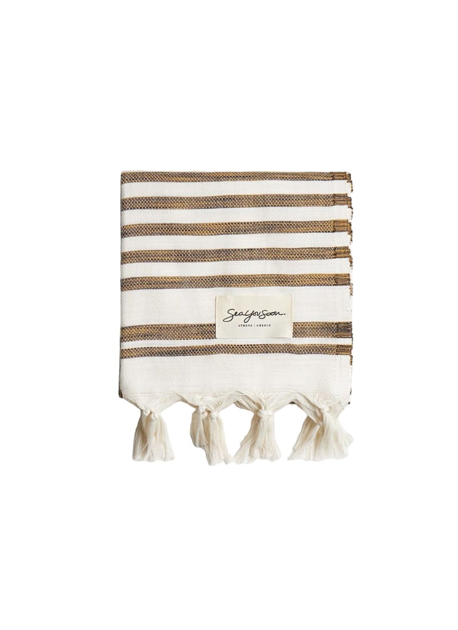BEACH TOWEL TINETTO MUSTARD