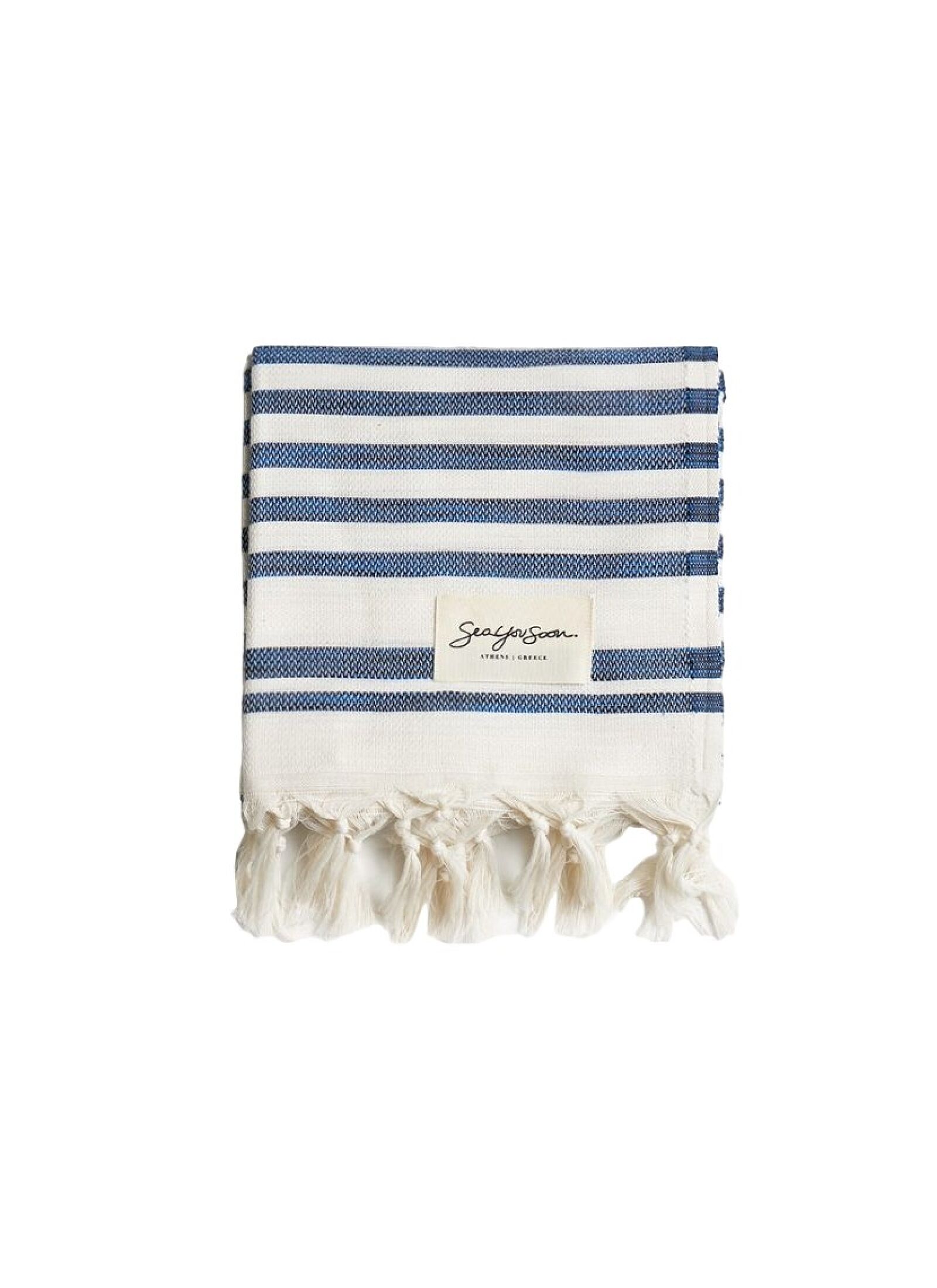 BEACH TOWEL TINETTO SAPPHIRE BLUE