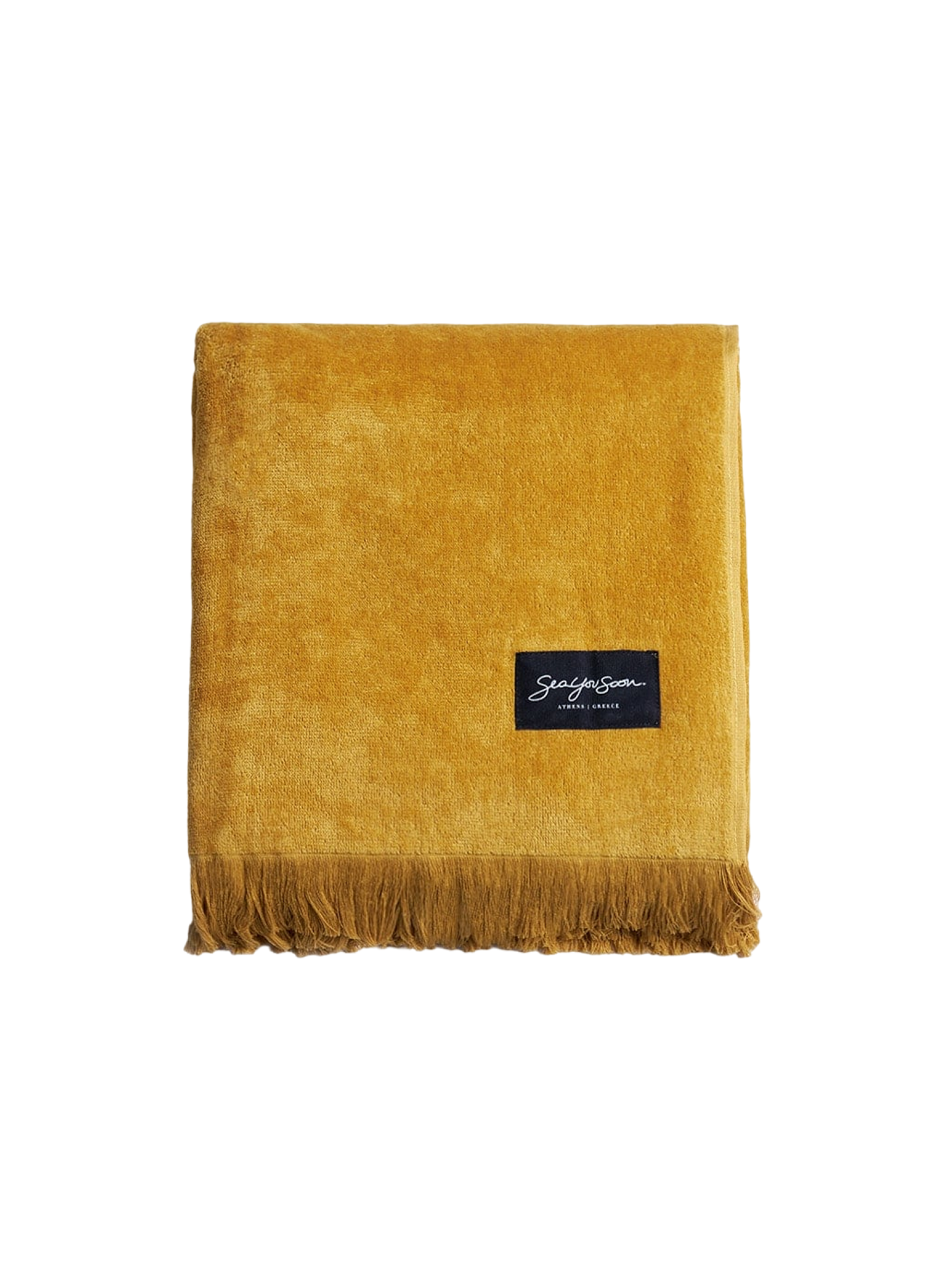BEACH TOWEL BELLE ILE MUSTARD