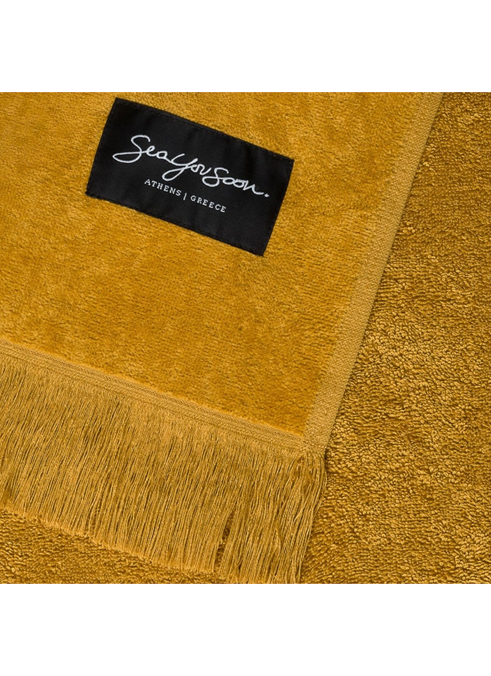 BEACH TOWEL BELLE ILE MUSTARD