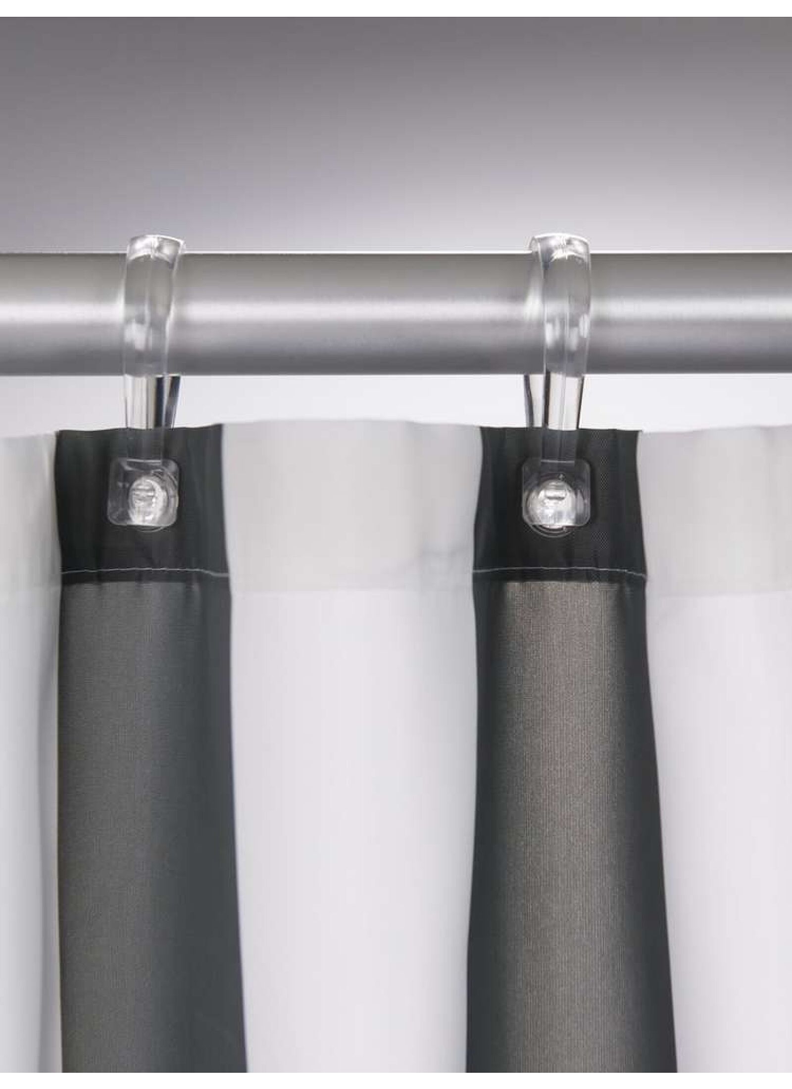 SHOWER CURTAIN LINJE GREY