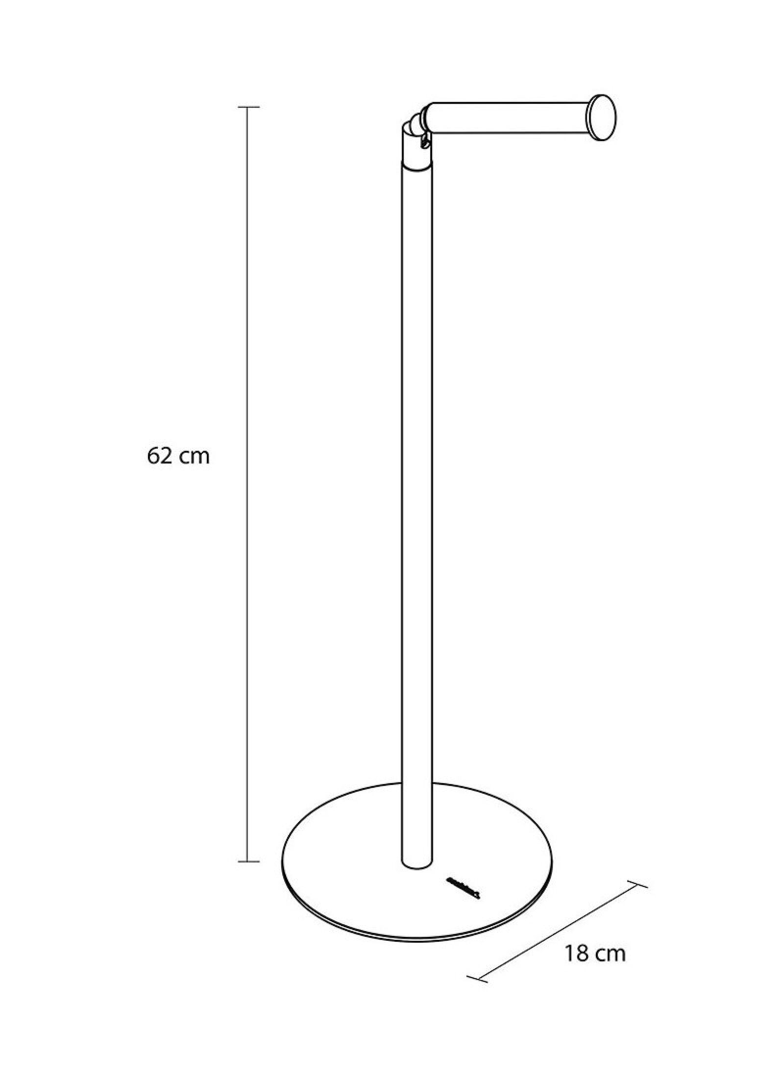 FLOOR-STANDING MAPPING RACK WITH PLACE FOR SPARE ROLLS INDUSTRIAL CHROME