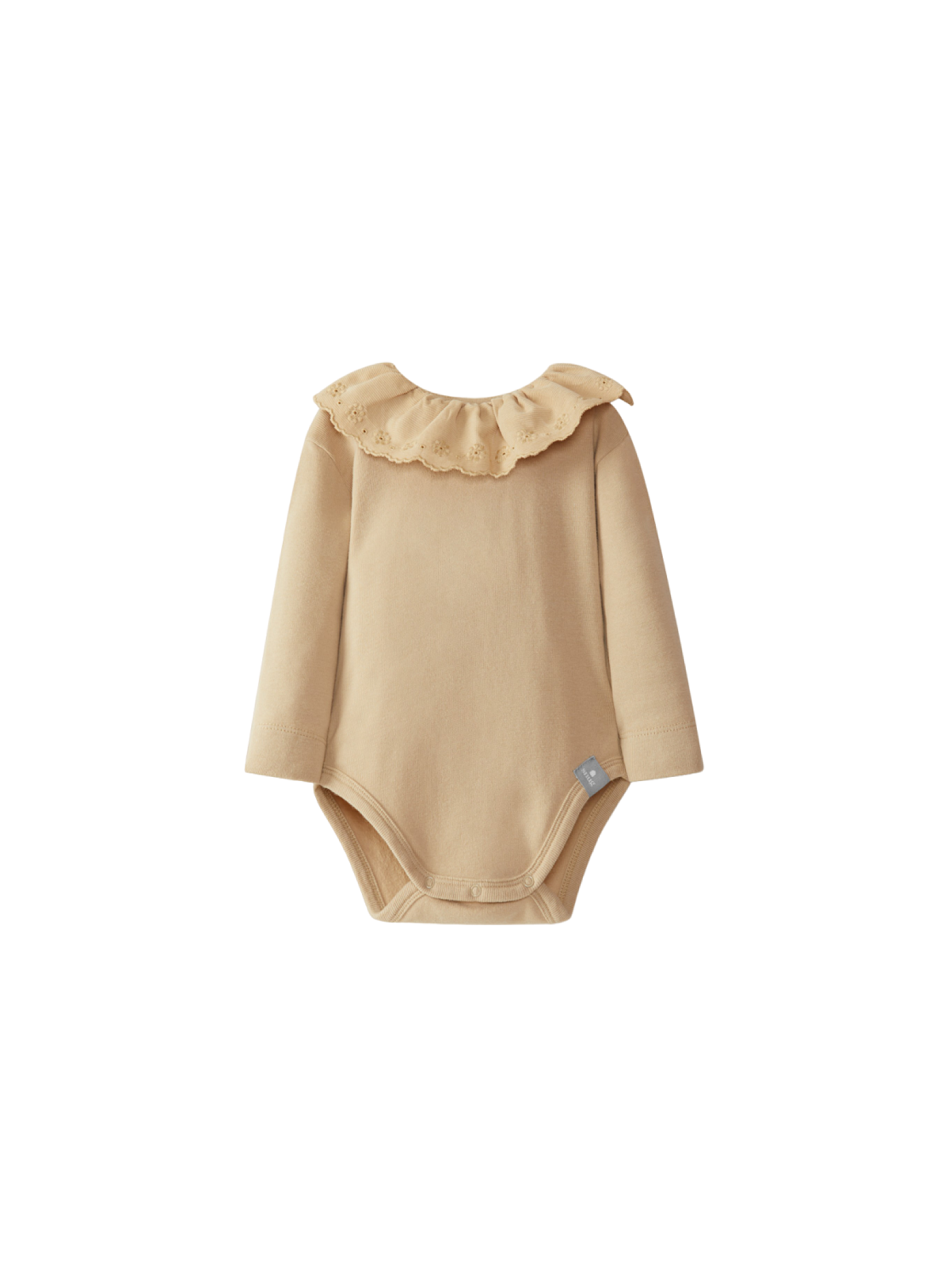 LONGSLEEVE BODY ENGLISH EMBROIDERY SAND