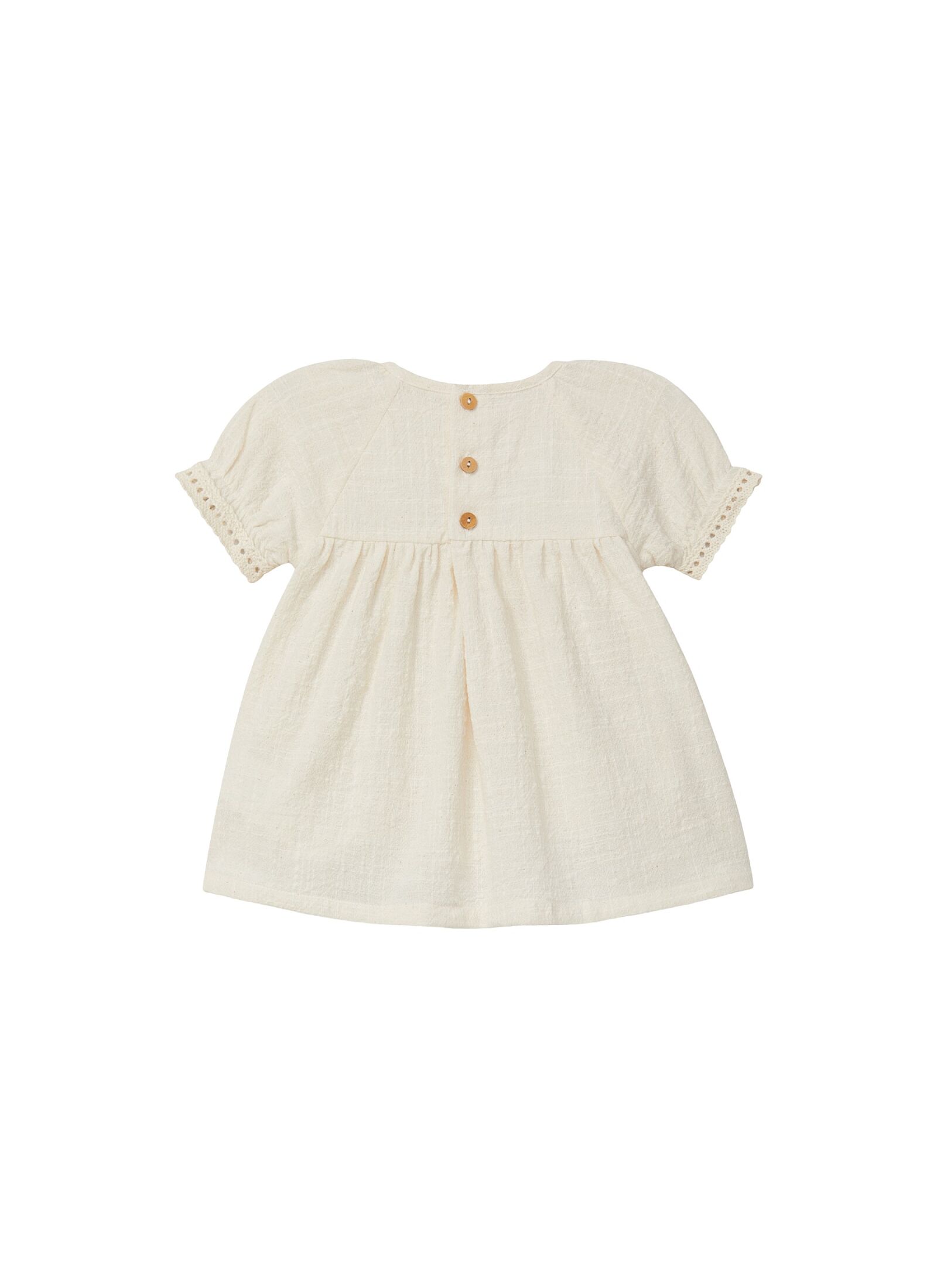 ORGANIC COTTON DRESS SHORT-SLEEVED NATURAL