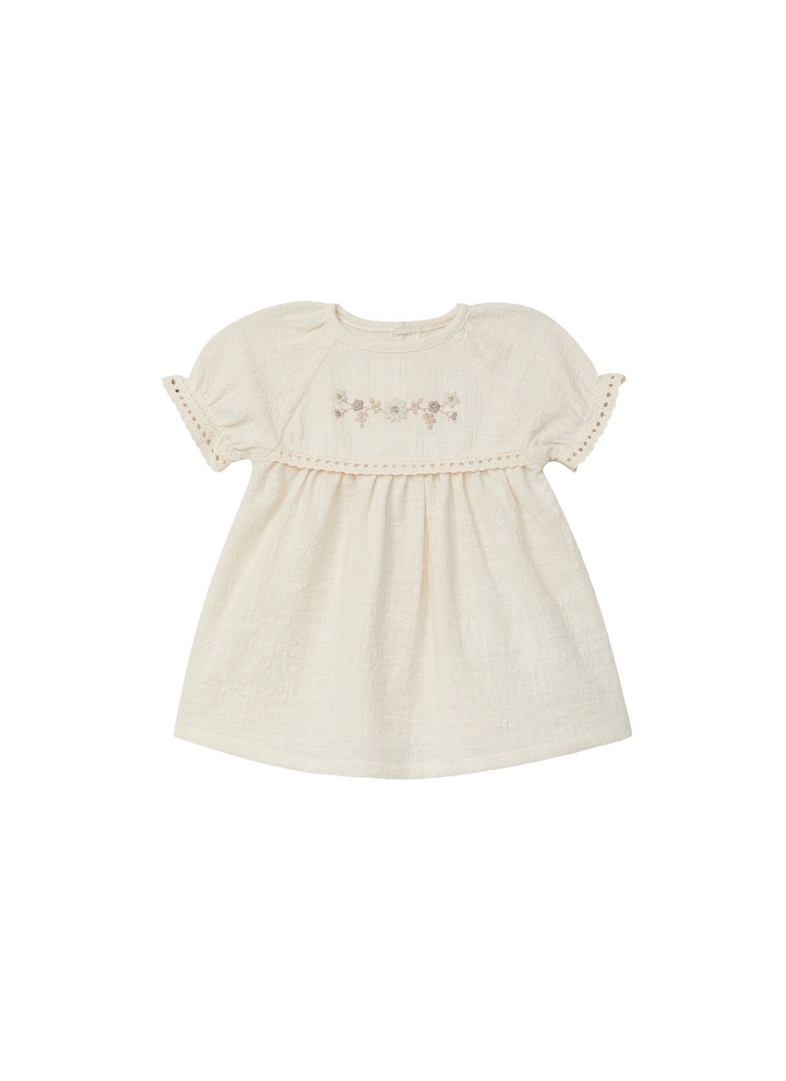 ORGANIC COTTON DRESS SHORT-SLEEVED NATURAL