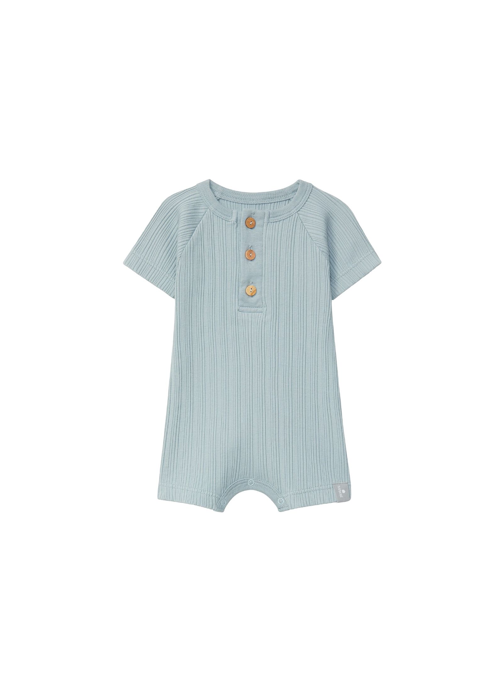 ORGANIC COTTON OVERALLS MINT BLUE