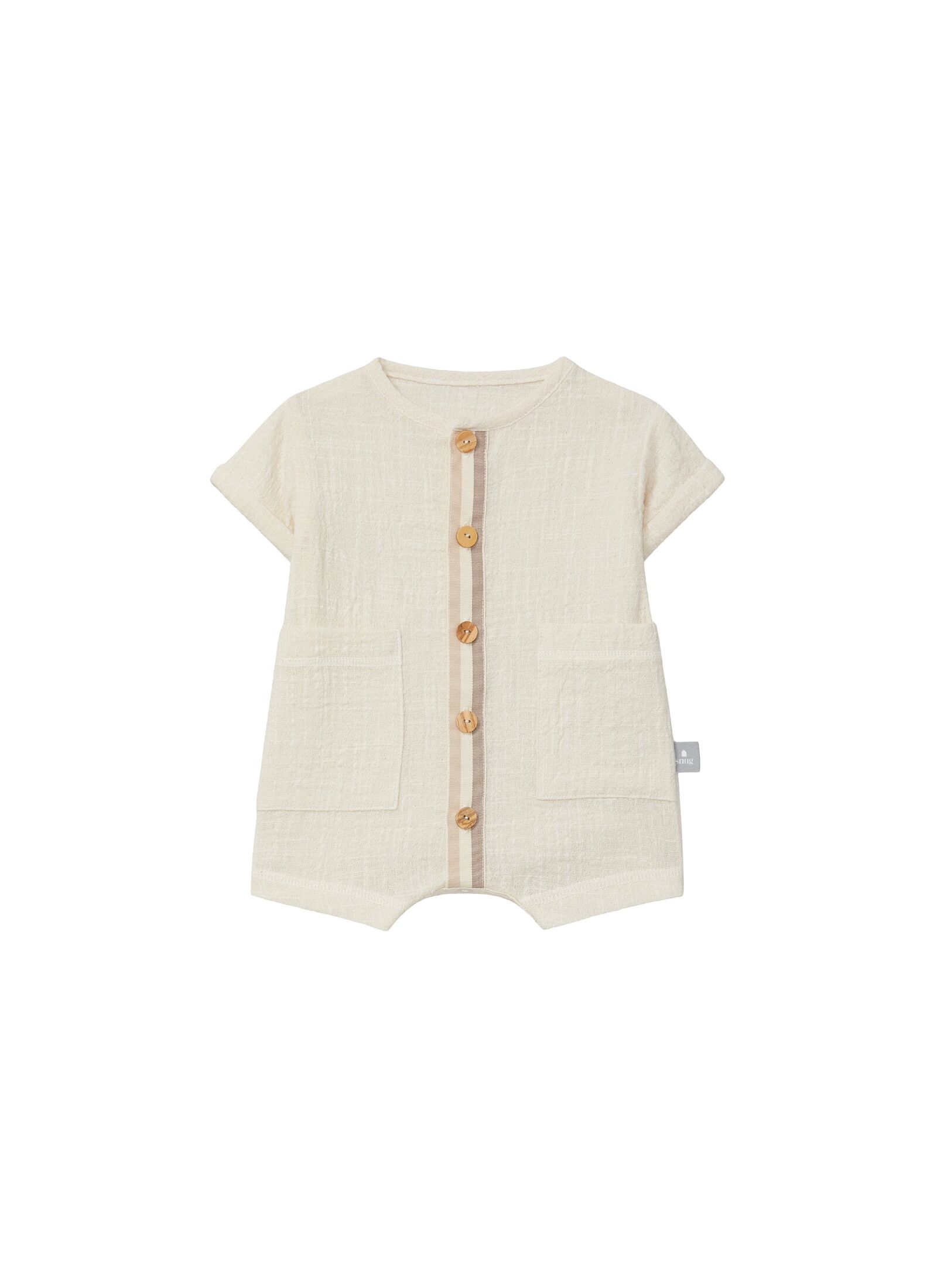 ORGANIC COTTON OVERALLS NATURAL