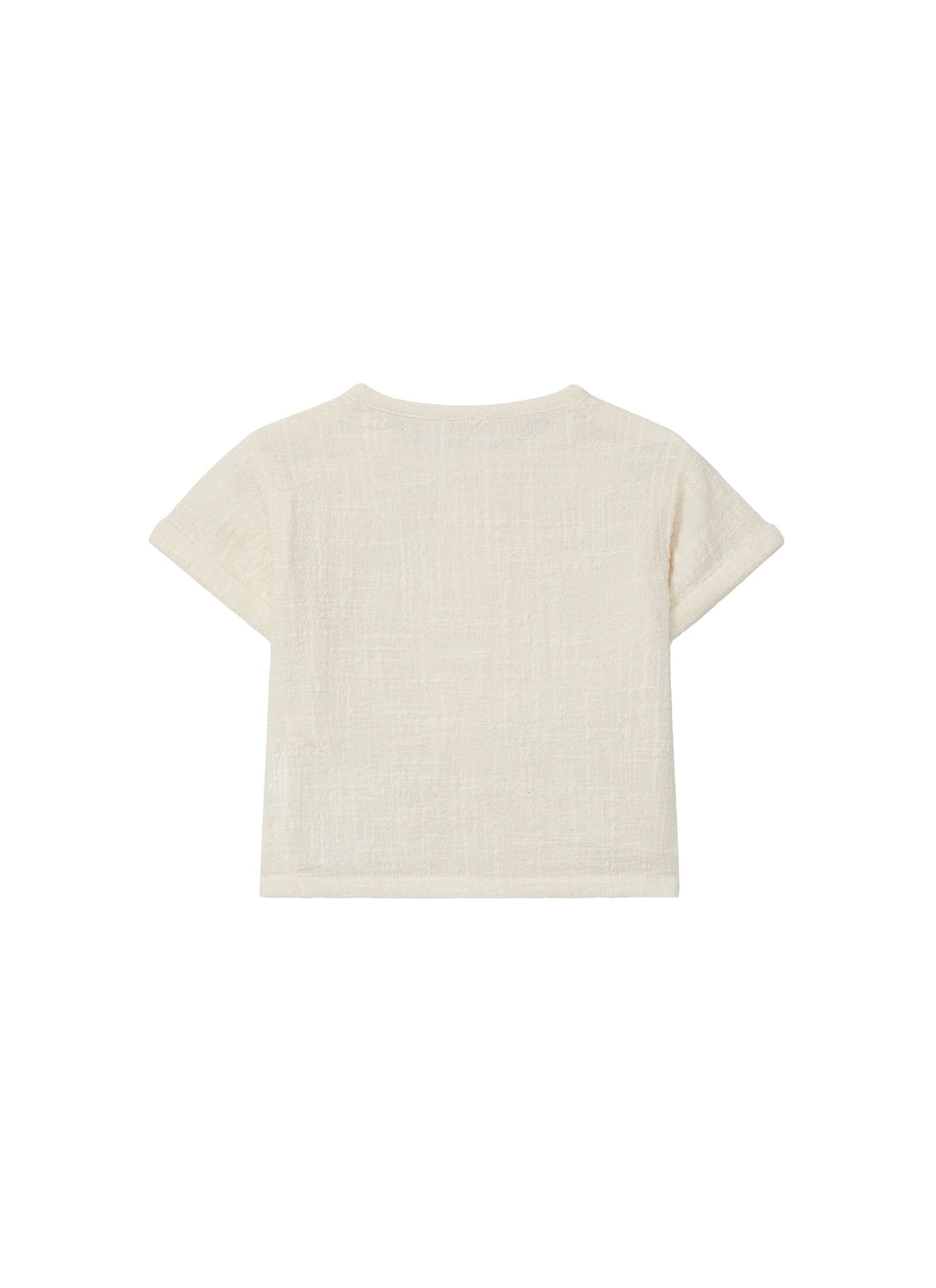 COTTON SHORTSLEEVE T-SHIRT FLORAL MINT BLUE