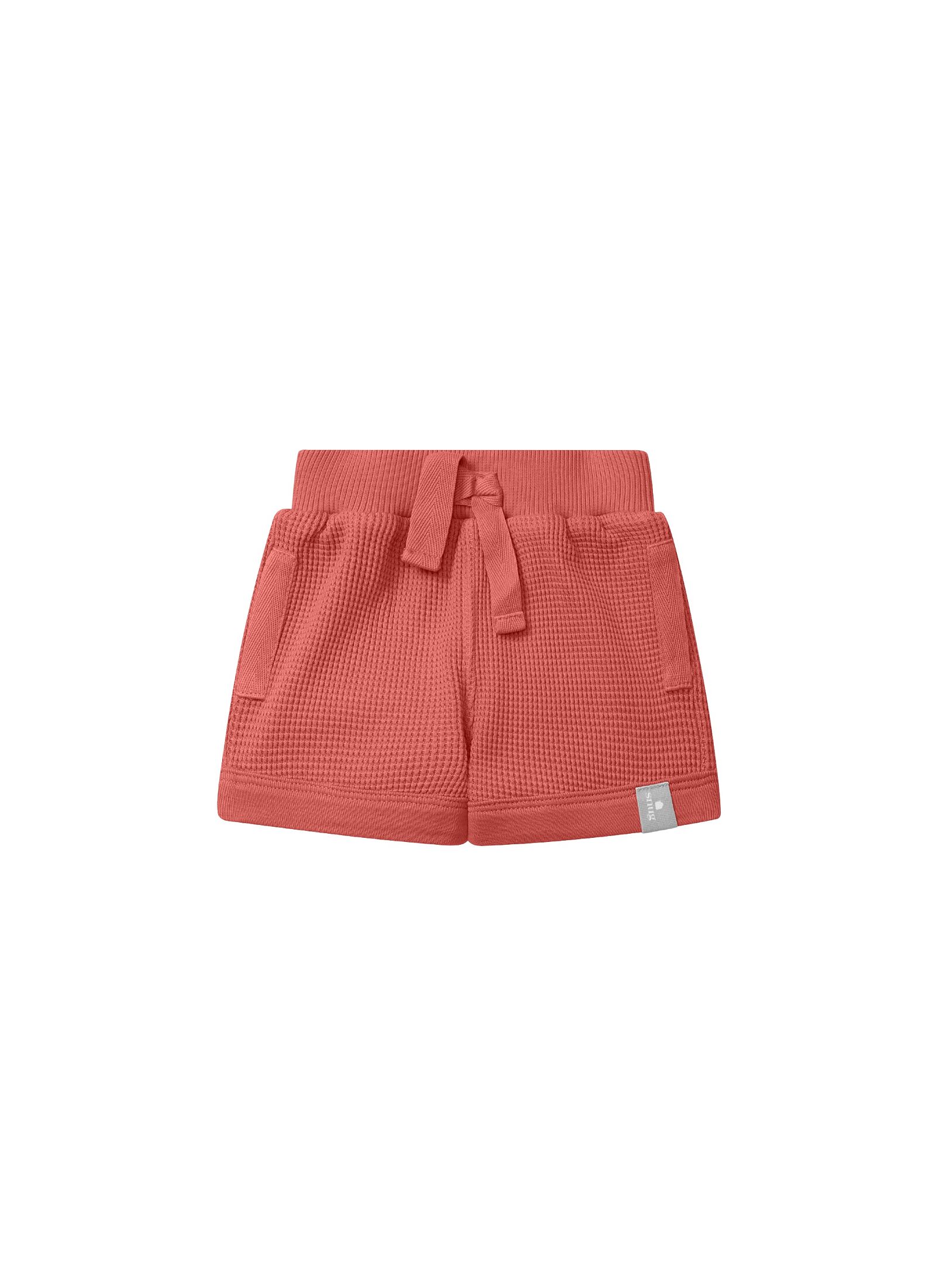 ORGANIC COTTON SHORTS CORAL