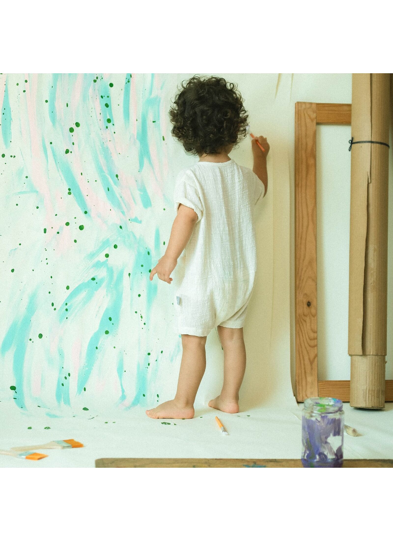 ORGANIC COTTON OVERALLS NATURAL