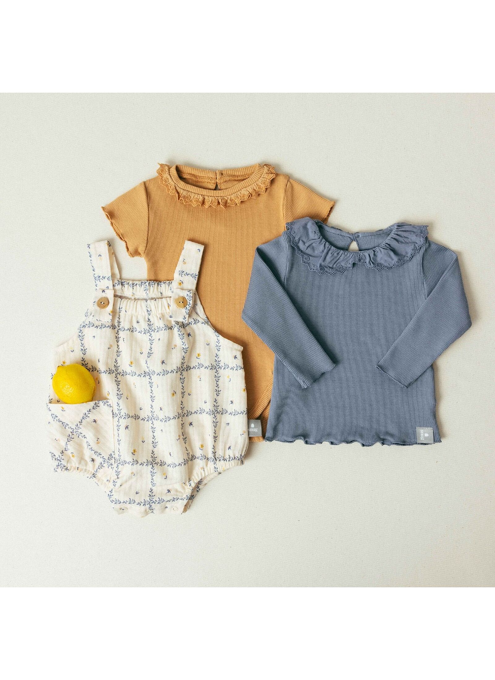 COTTON SHORTSLEEVE BODY BODYSUIT OCHER