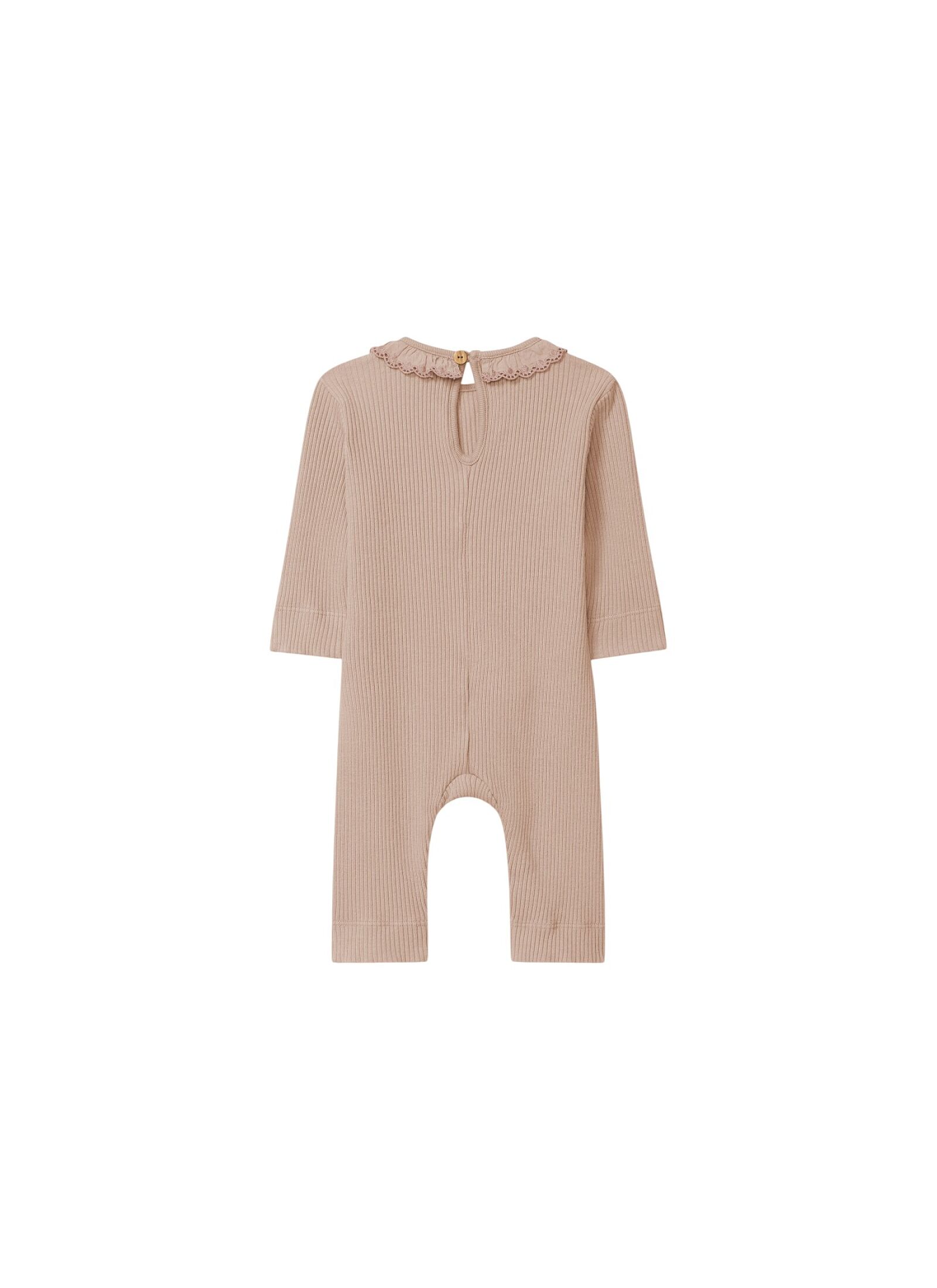 LONG-SLEEVED ORGANIC COTTON JUMPSUIT NUDE