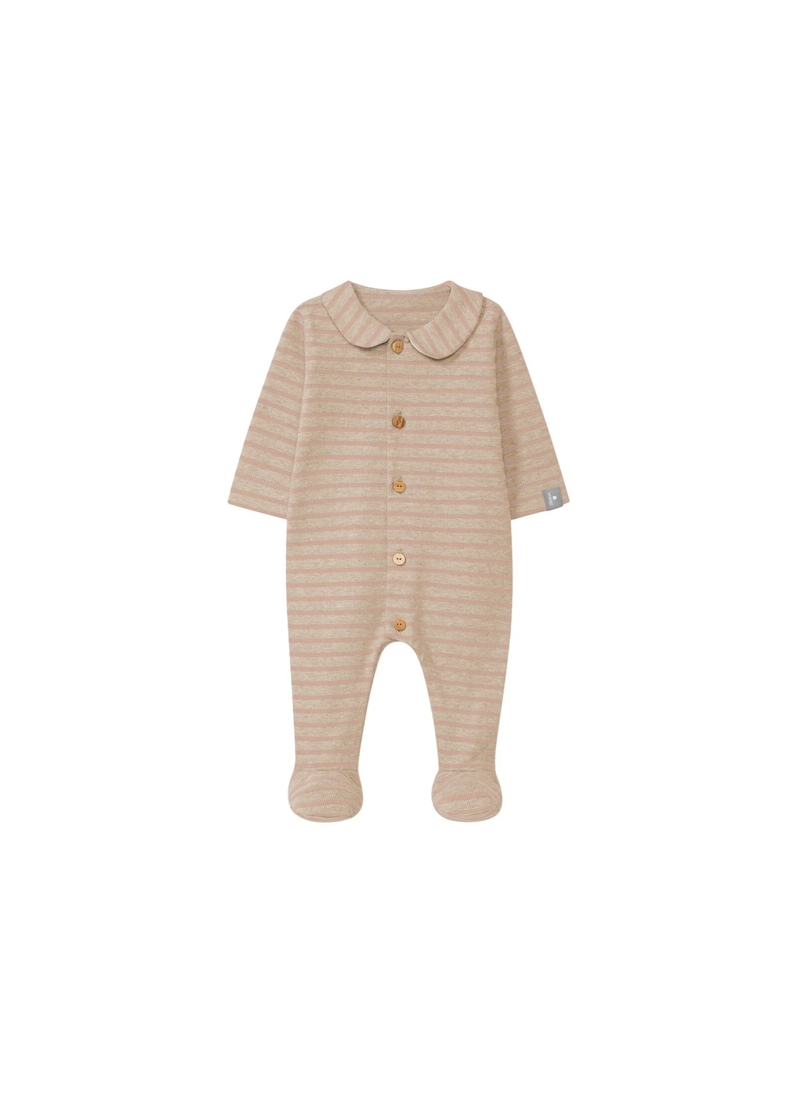 LONG-SLEEVED JUMPSUIT SAND NUDE