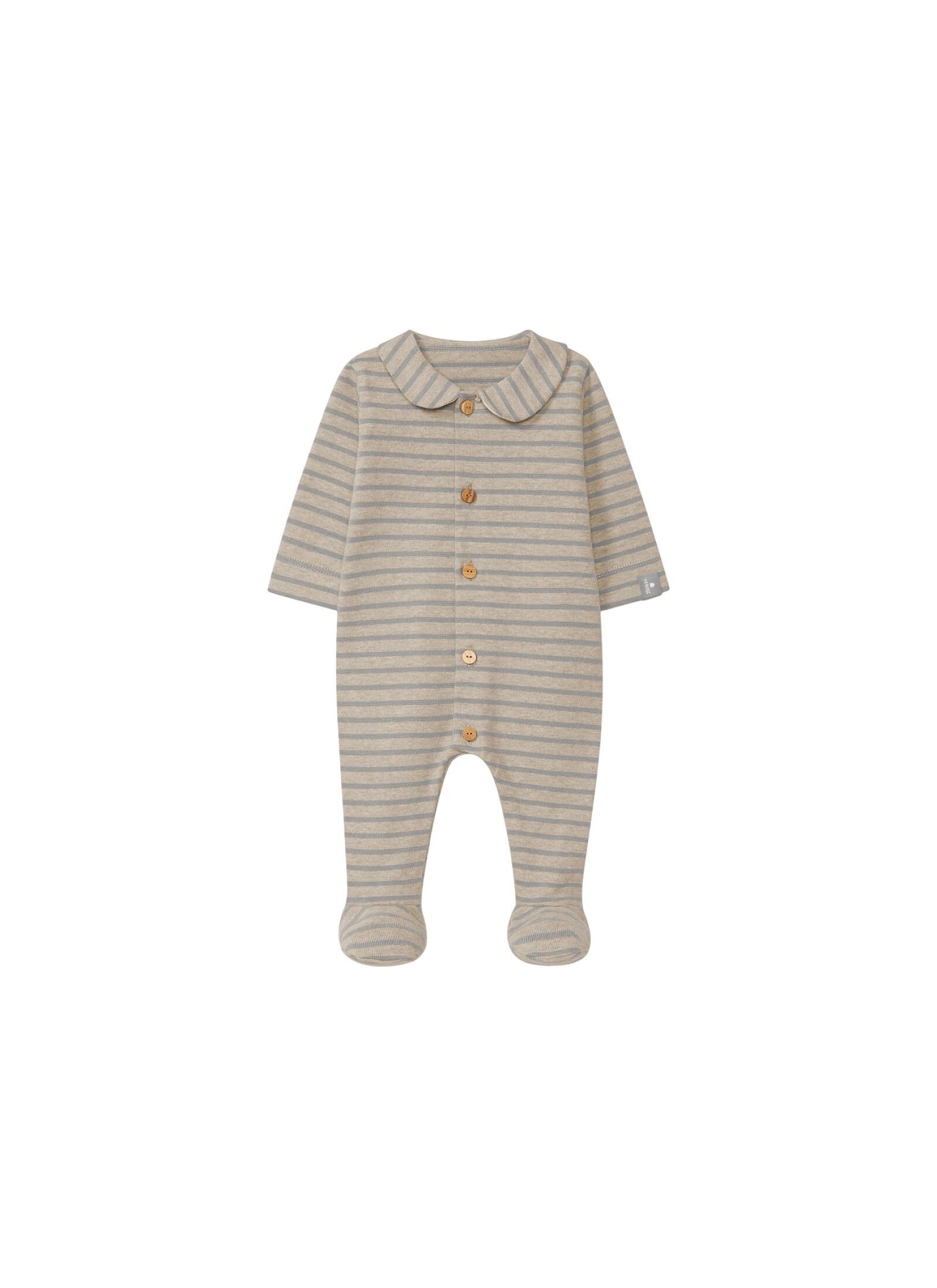 LONG-SLEEVED JUMPSUIT SAND GRAY BLUE