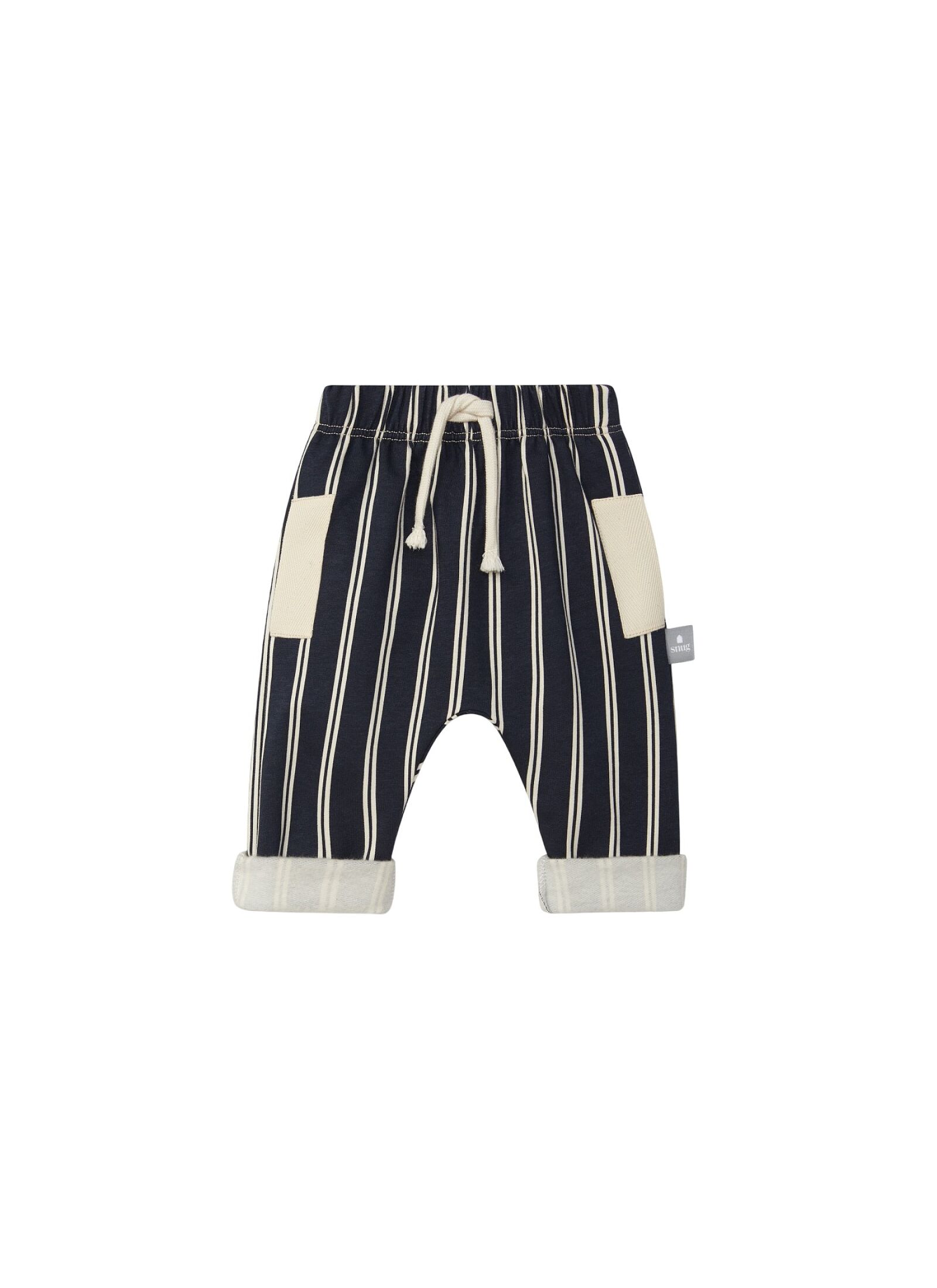 ORGANIC COTTON PANTS NAVY BLUE