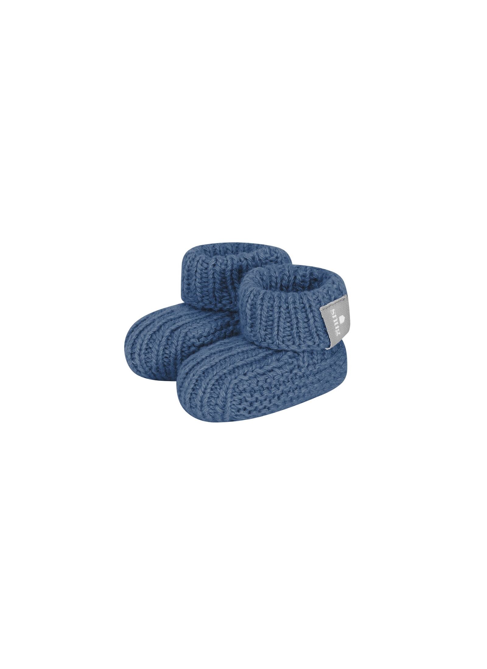 KNITTED BOOTIES BLUE