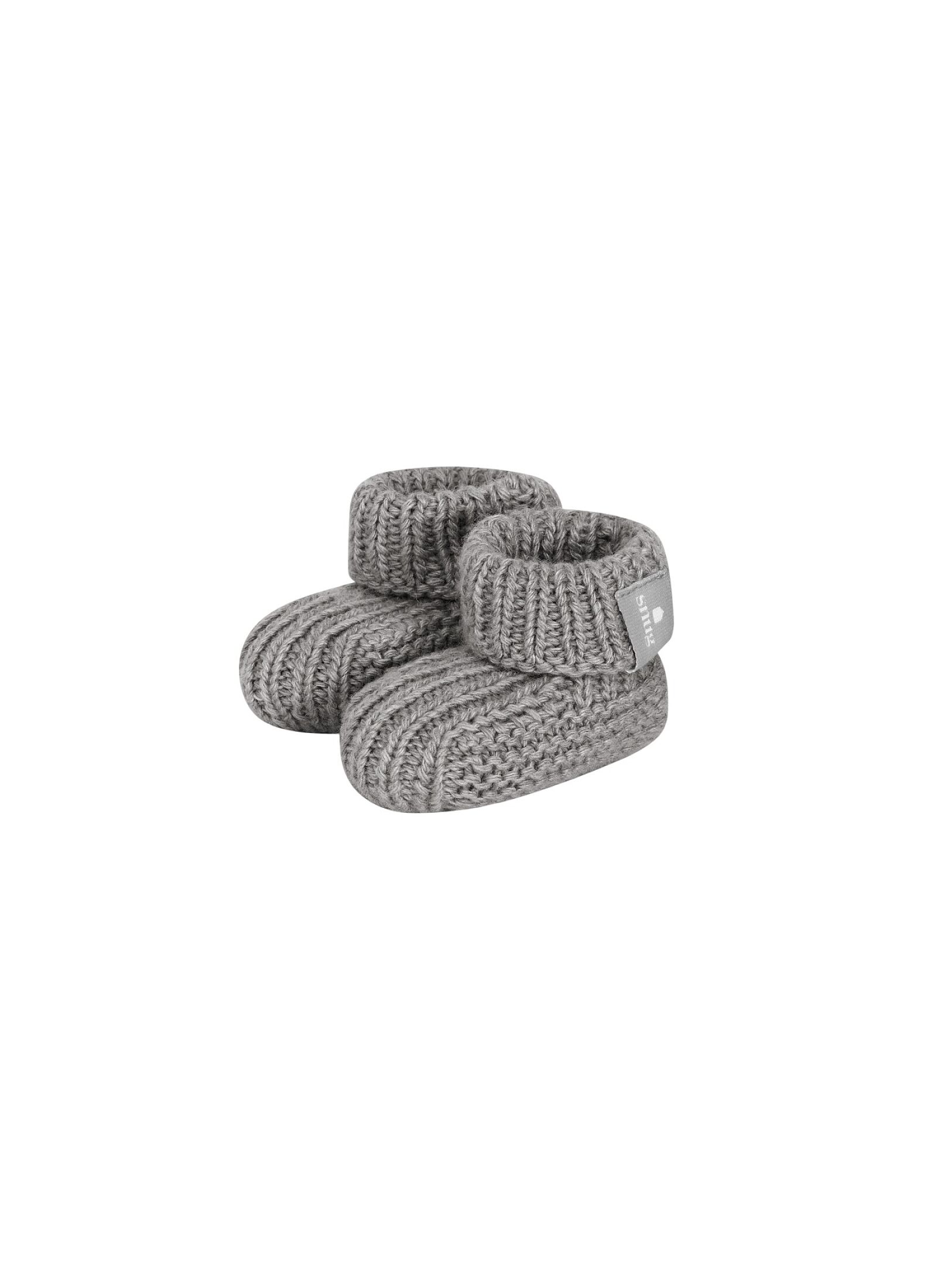 KNITTED BOOTIES GREY