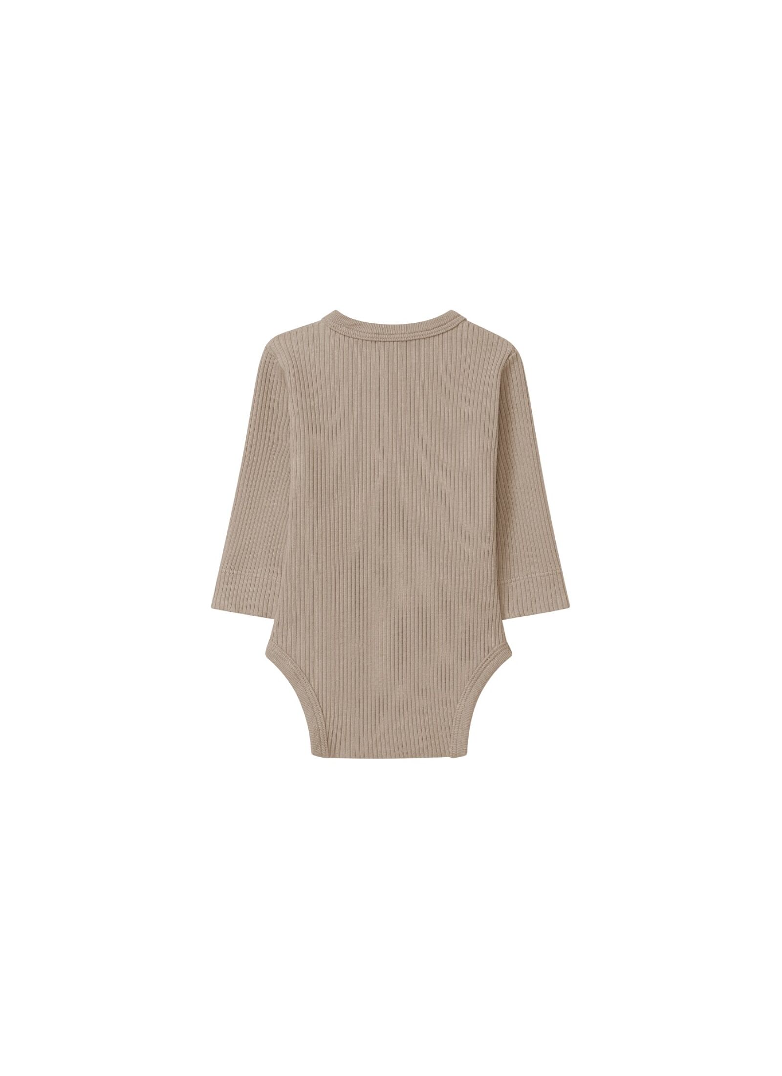 ORGANIC COTTON LONGSLEEVE BODY TAUPE