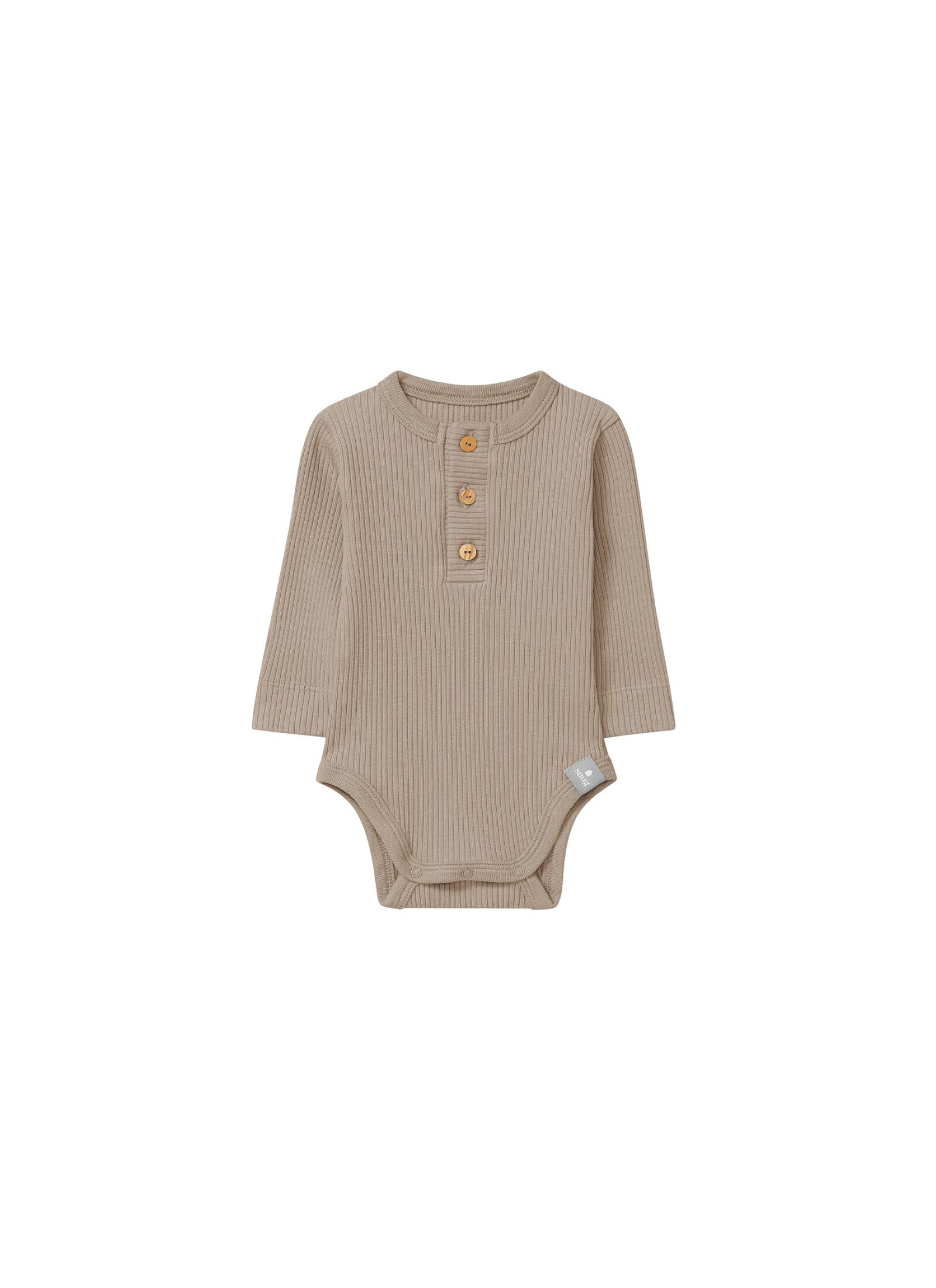 ORGANIC COTTON LONGSLEEVE BODY TAUPE