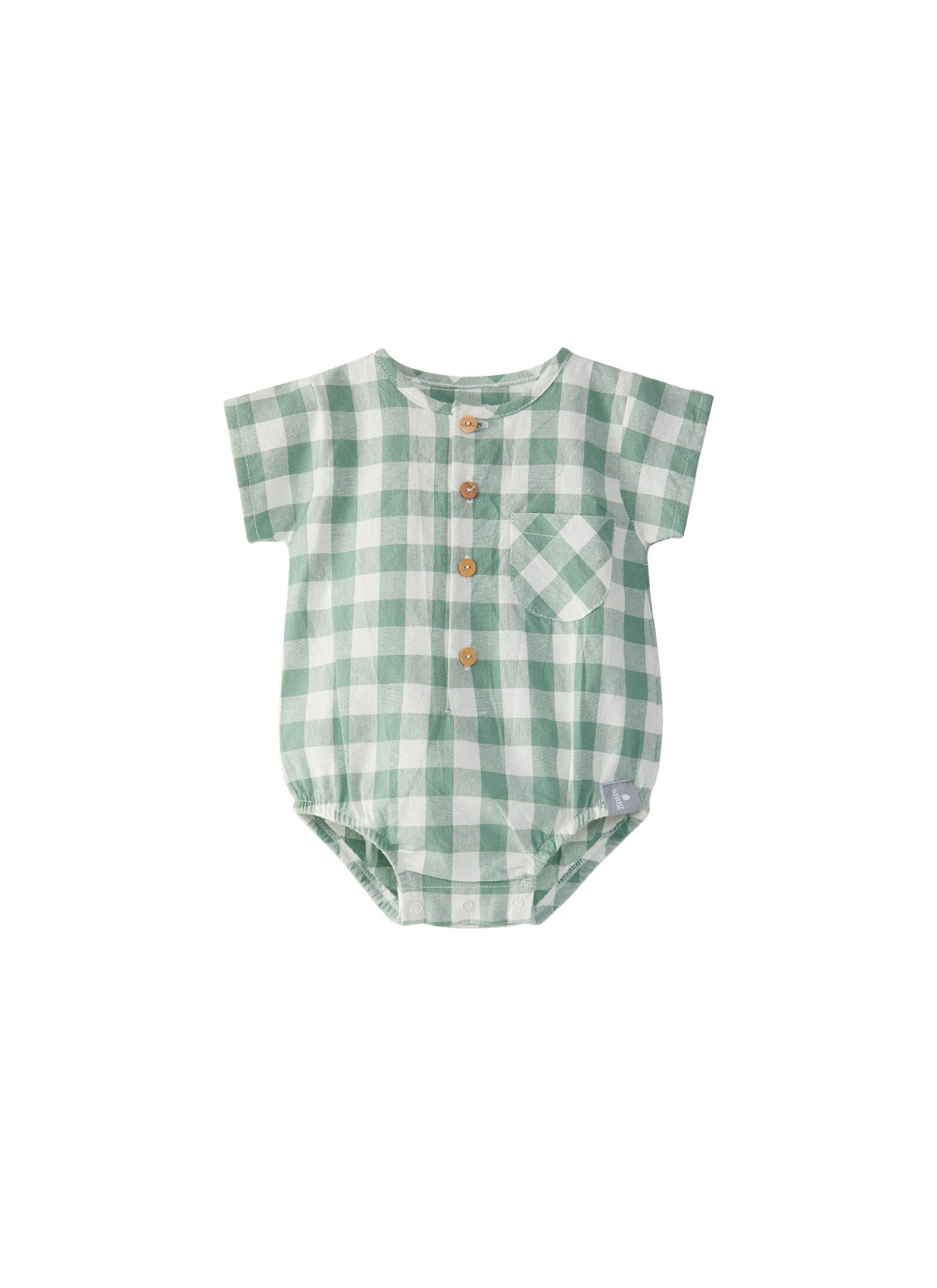 SHORTSLEEVE BODY BODYSUIT CHECKERED GREEN