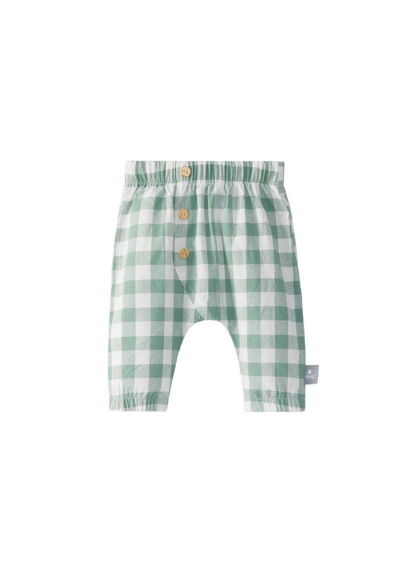 PANTS PULL-UP CHECKERED GREEN