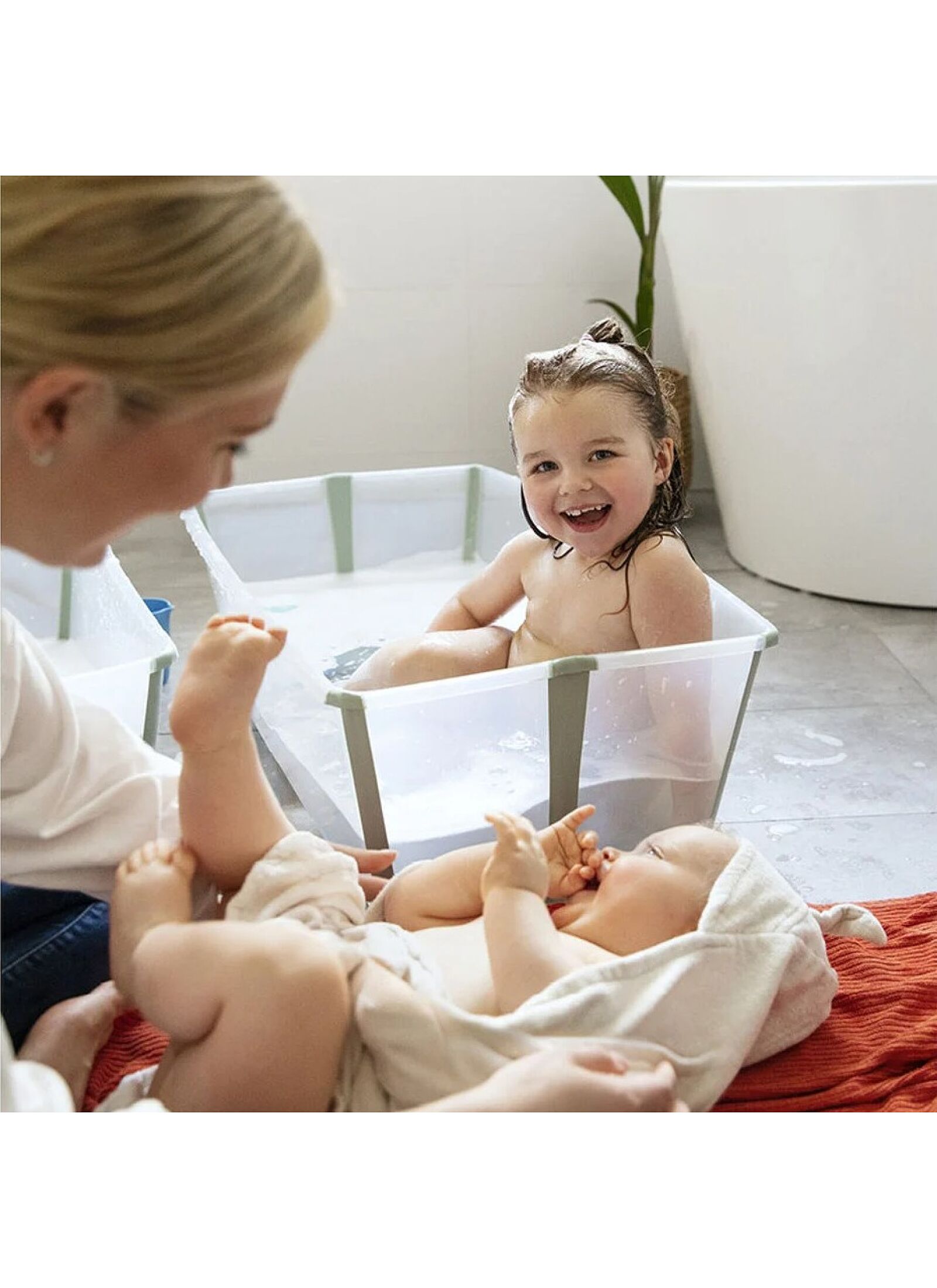 FLEXI BATH X-LARGE BUNDLE WHITE