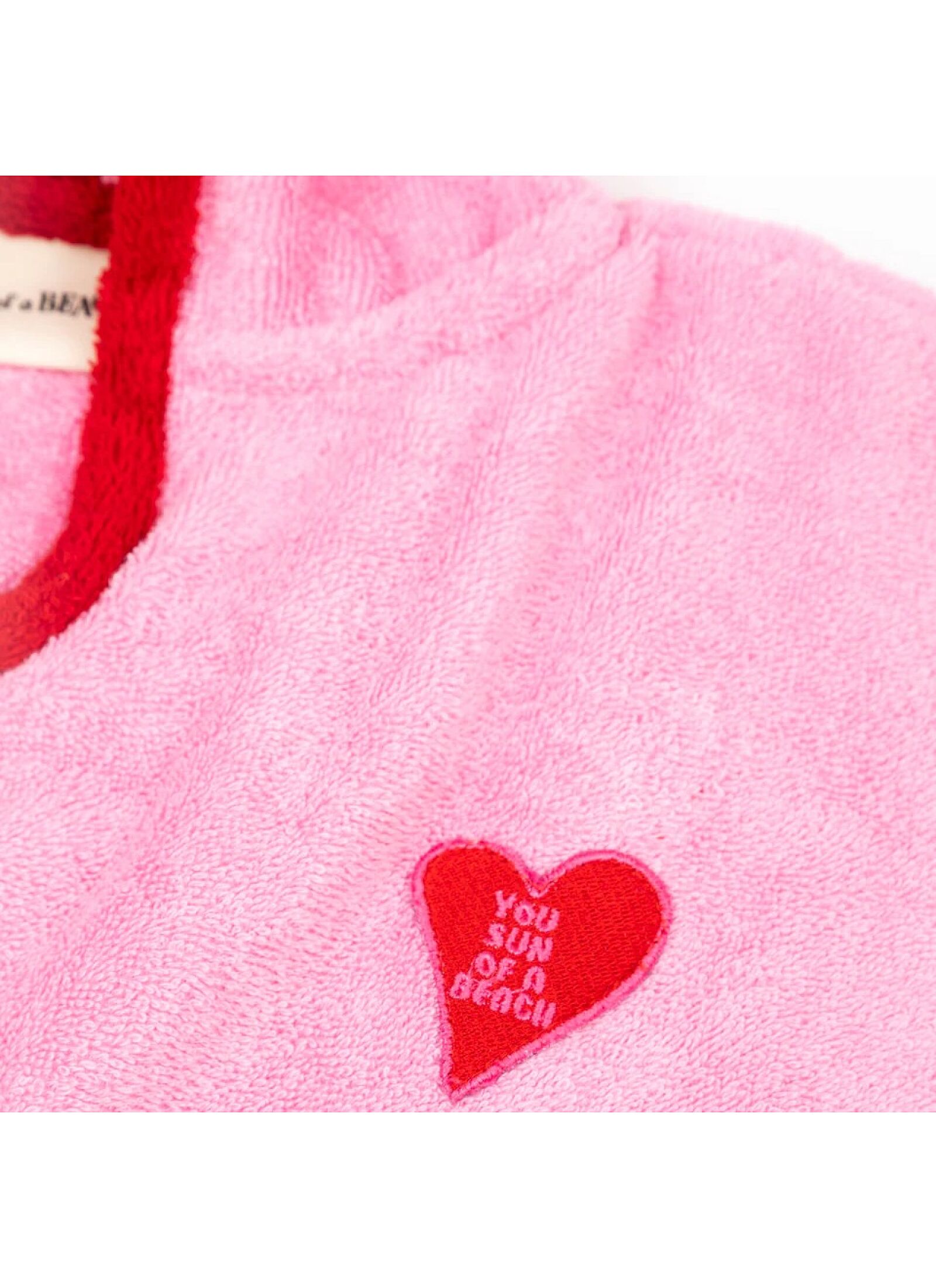 KIDS PONCHO THE HEART BUBBLEGUM
