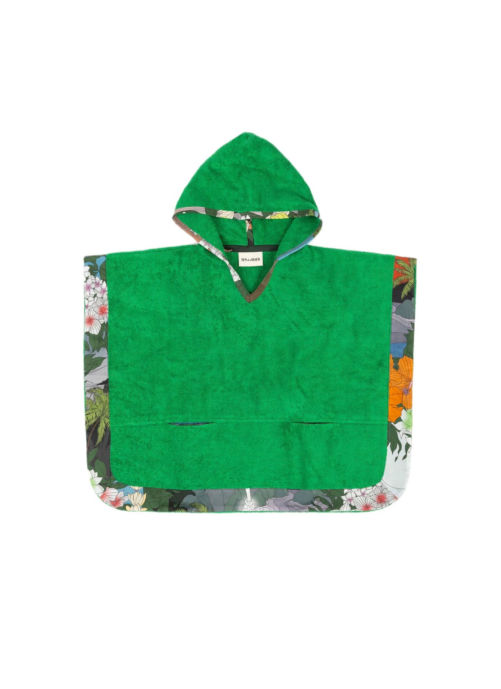 KIDS PONCHO SURF N' TURF WASABI