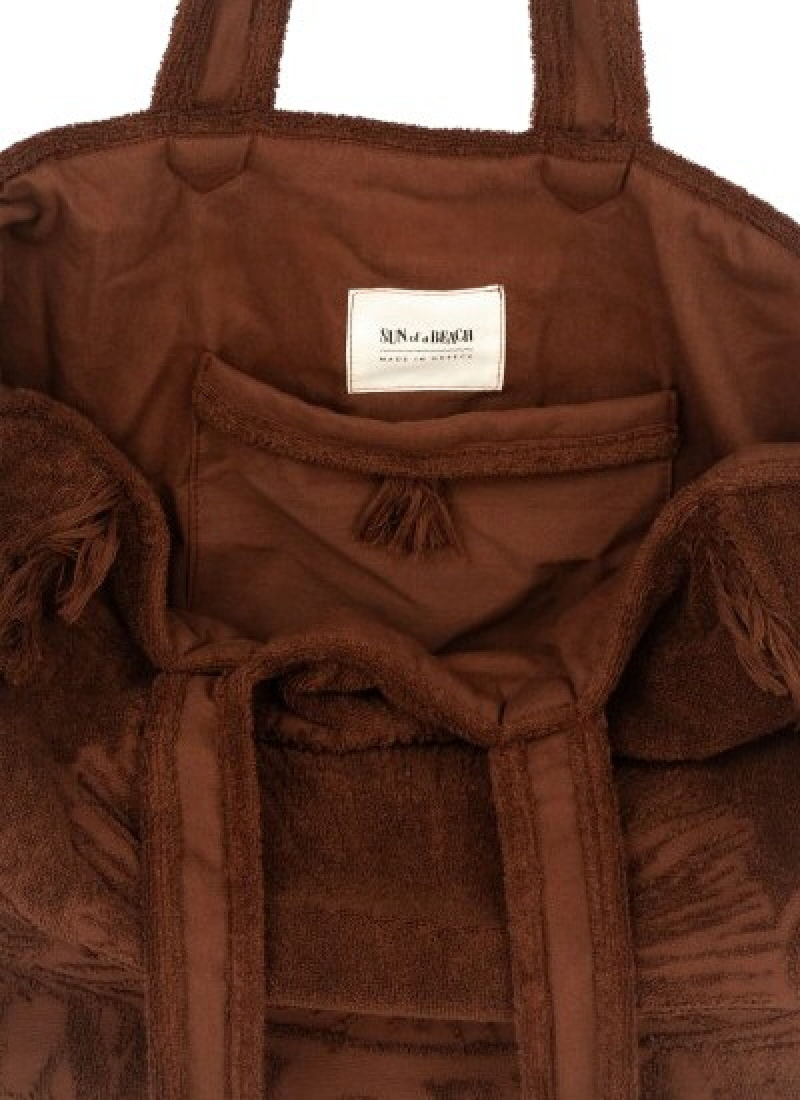 TERRY BEACH BAG CACAO