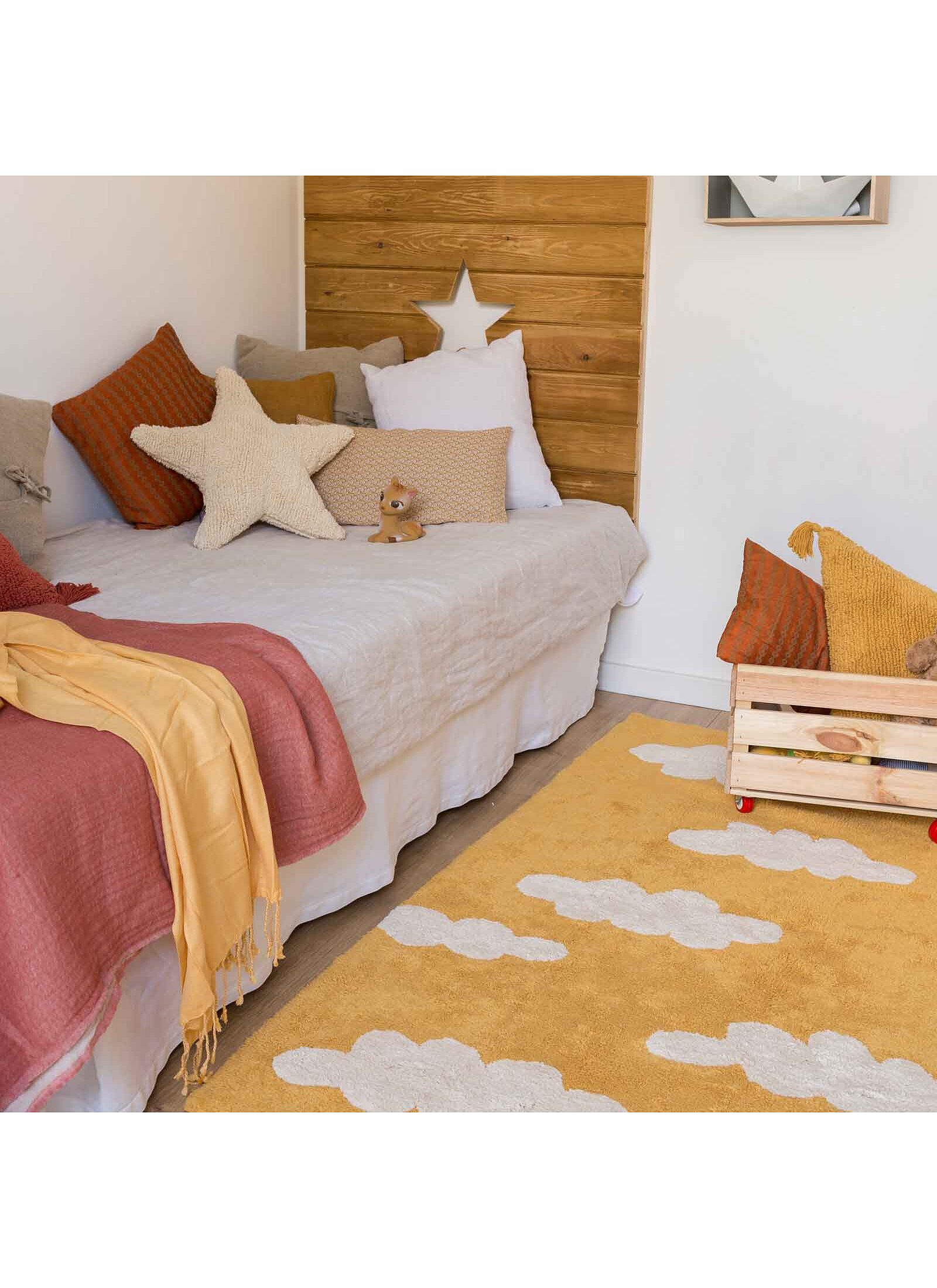 RUG CLOUDS MUSTARD (120X160)