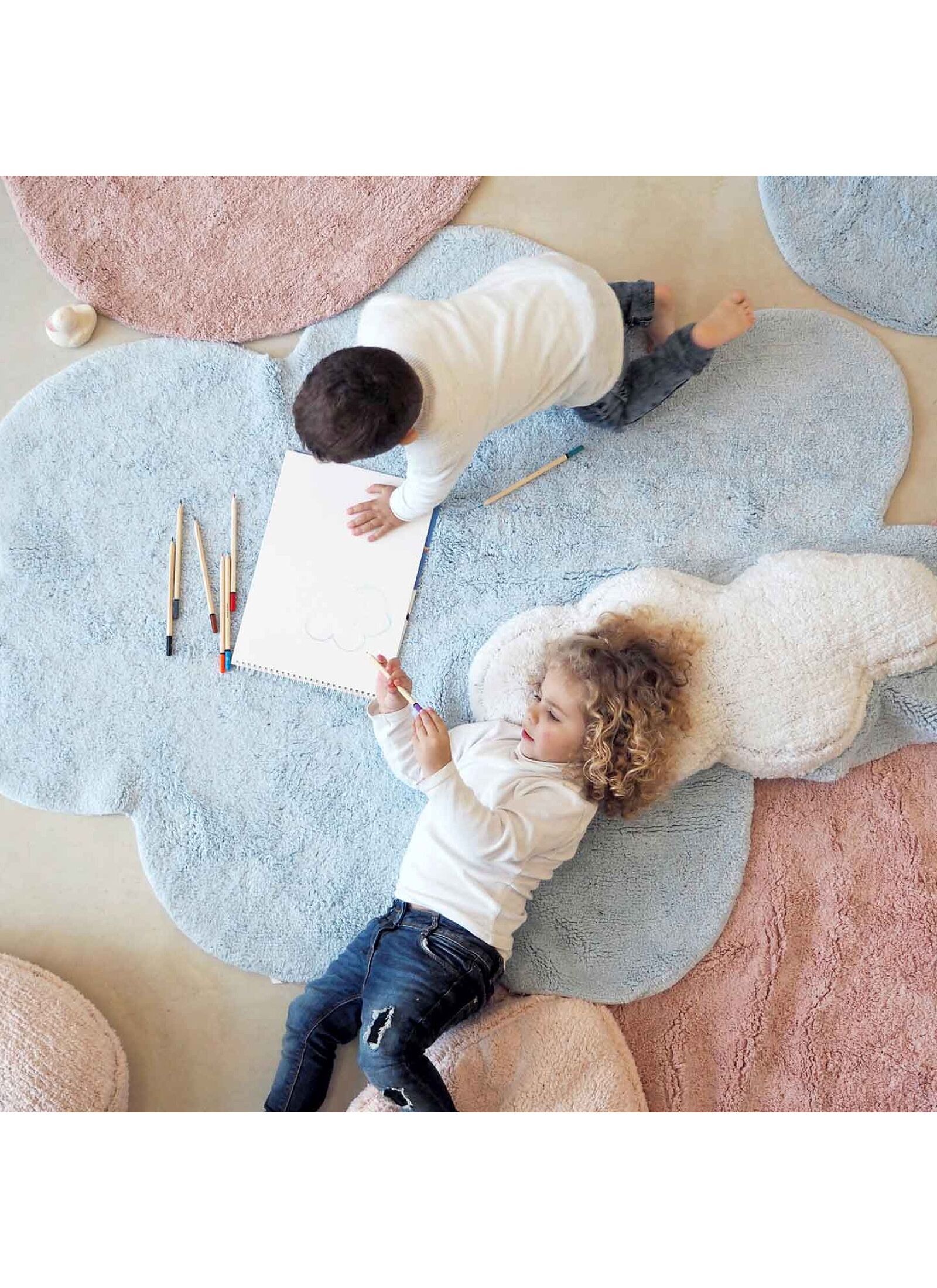 RUG PUFFY DREAM BLUE (110X170)