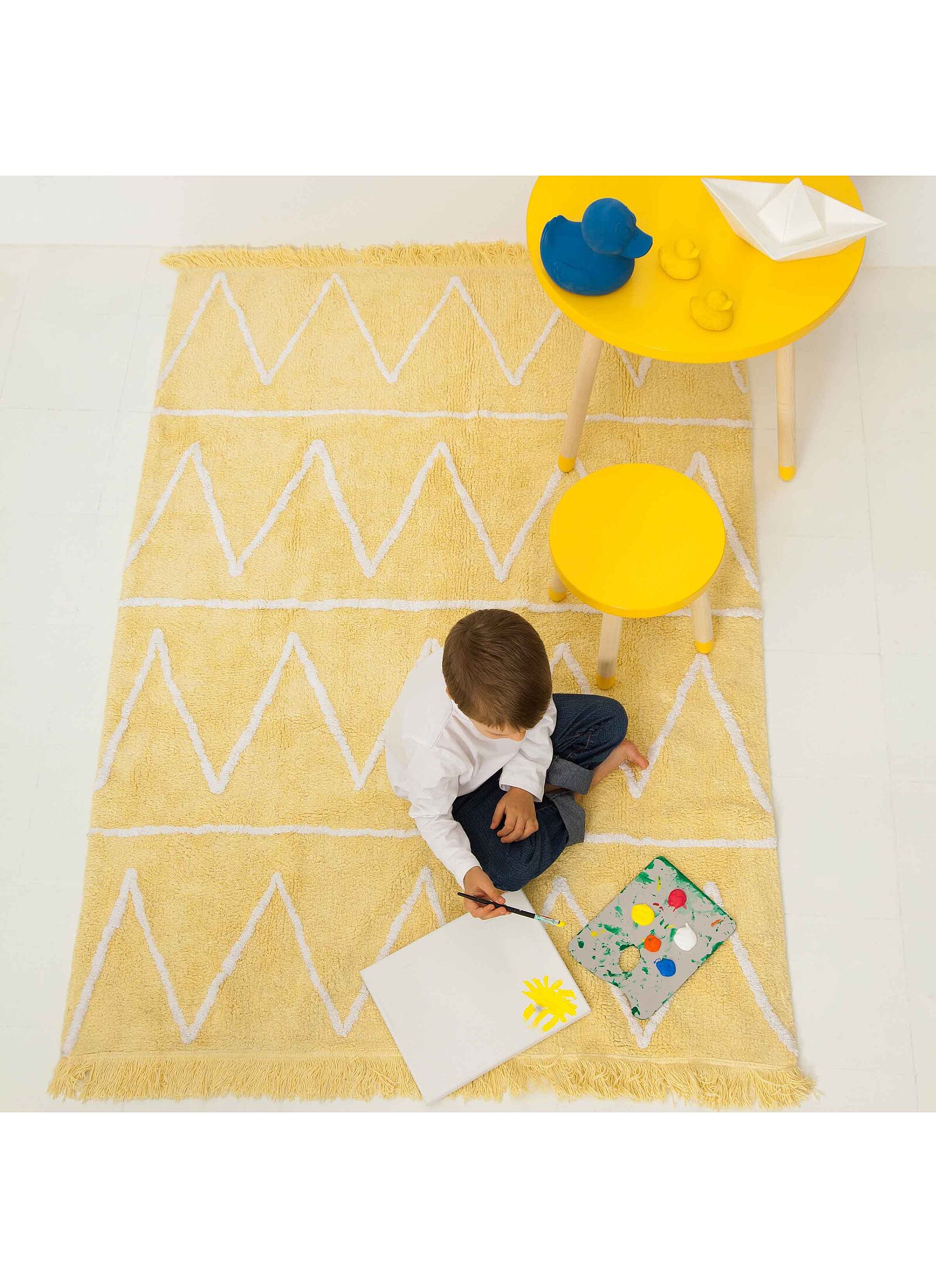 RUG HIPPY YELLOW (120X160)