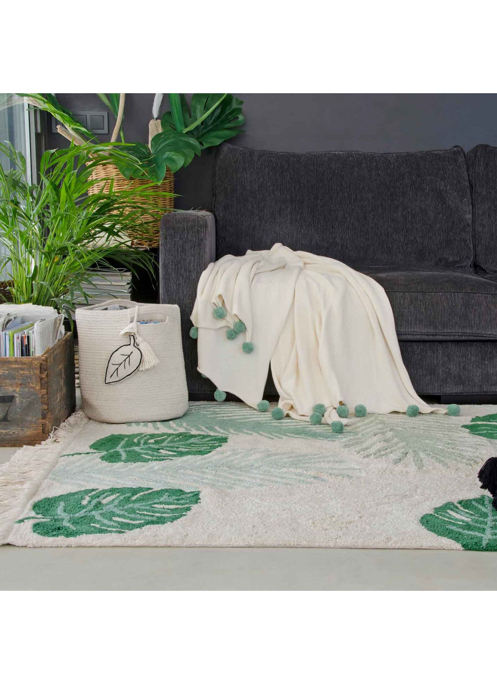 RUG TROPICAL GREEN (140X200)