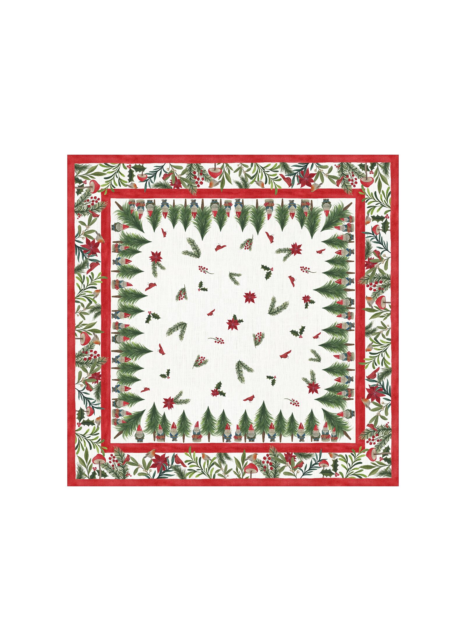 LINEN TABLECLOTH GARLAND GLEE (170X270)