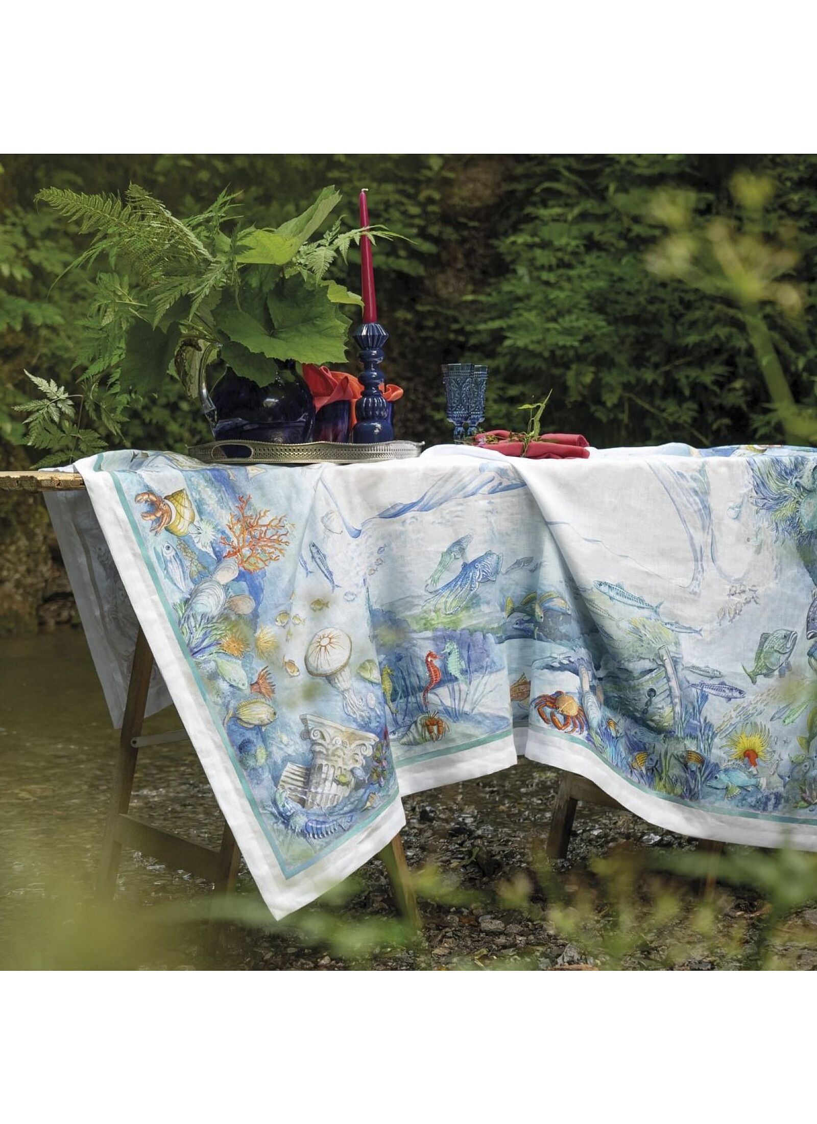 LINEN TABLECLOTH ISUELA (170X170)