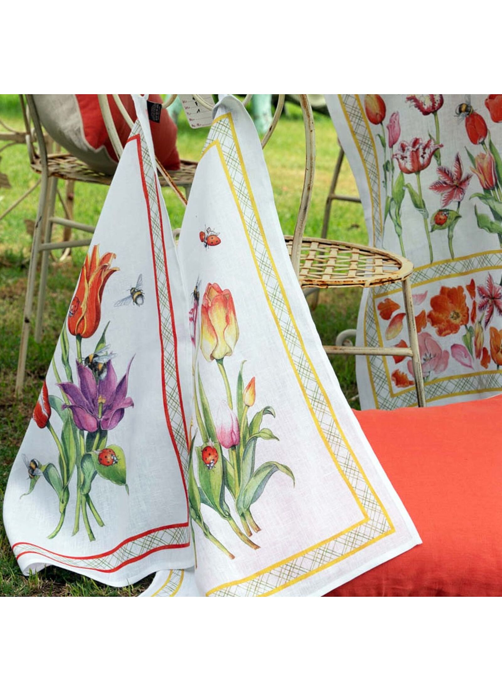 LINEN KITCHEN TOWEL TULI GIALLO