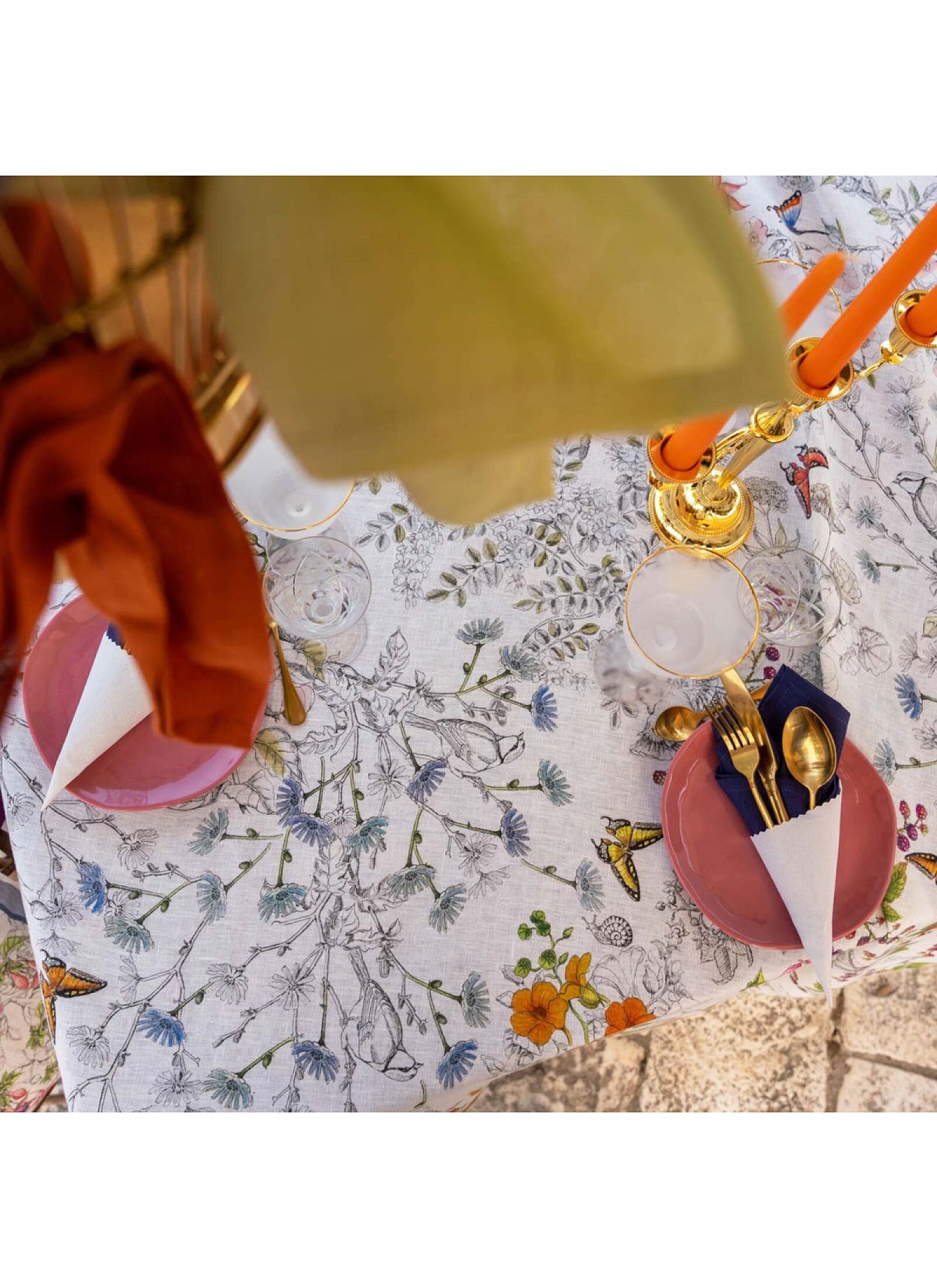 LINEN TABLECLOTH GRAVURE (170X310)