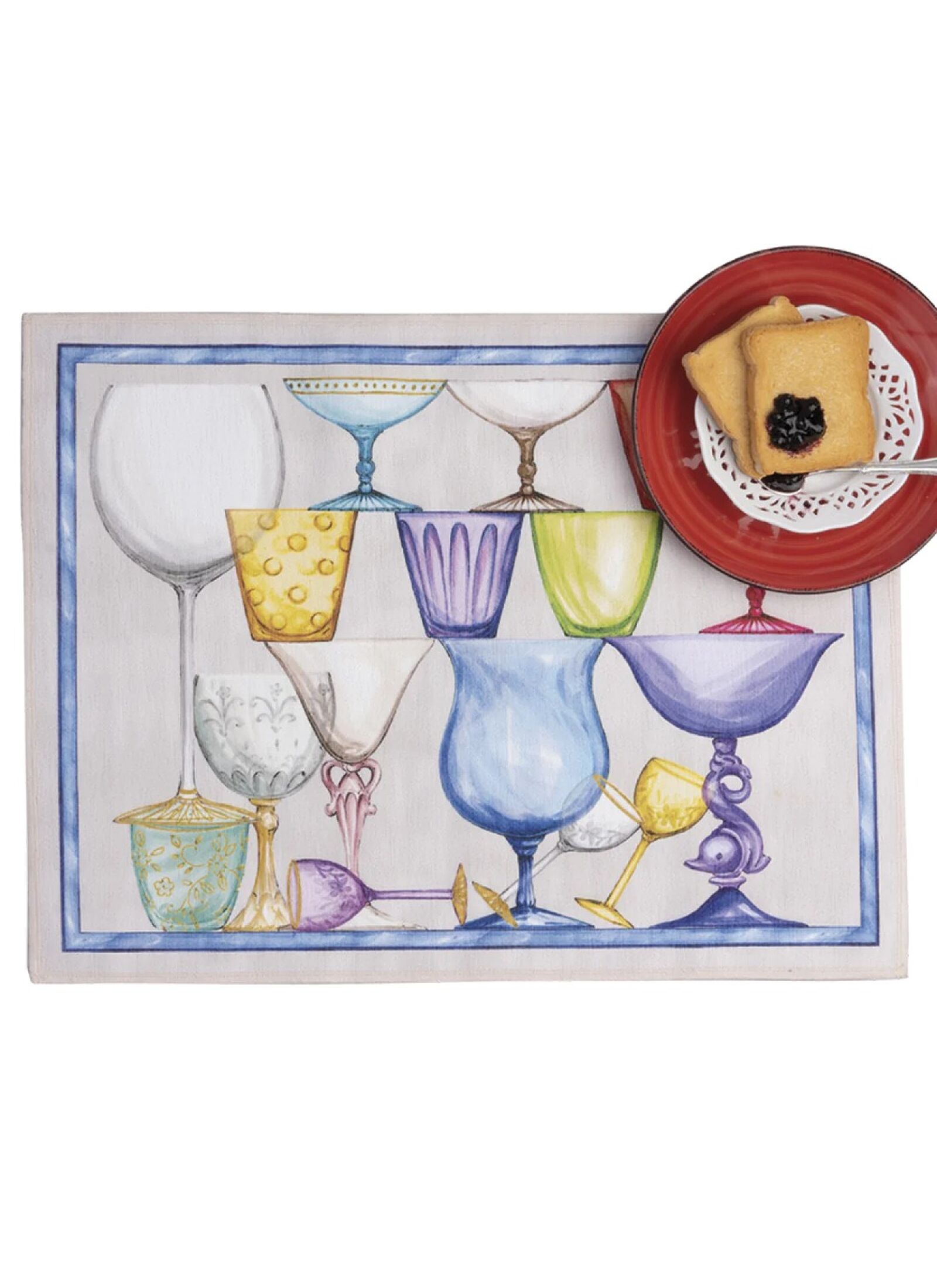 PLACEMAT 2PCS CRYSTAL